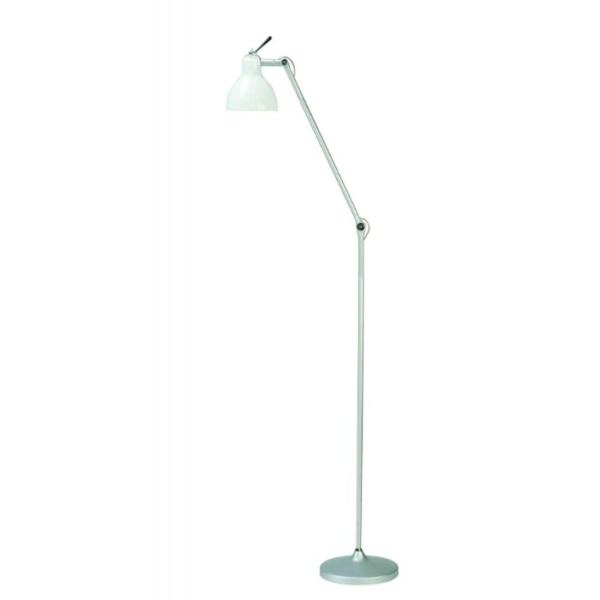 Luxy F1 Gulvlampe Alu/Blank Hvid Skærm - Rotaliana