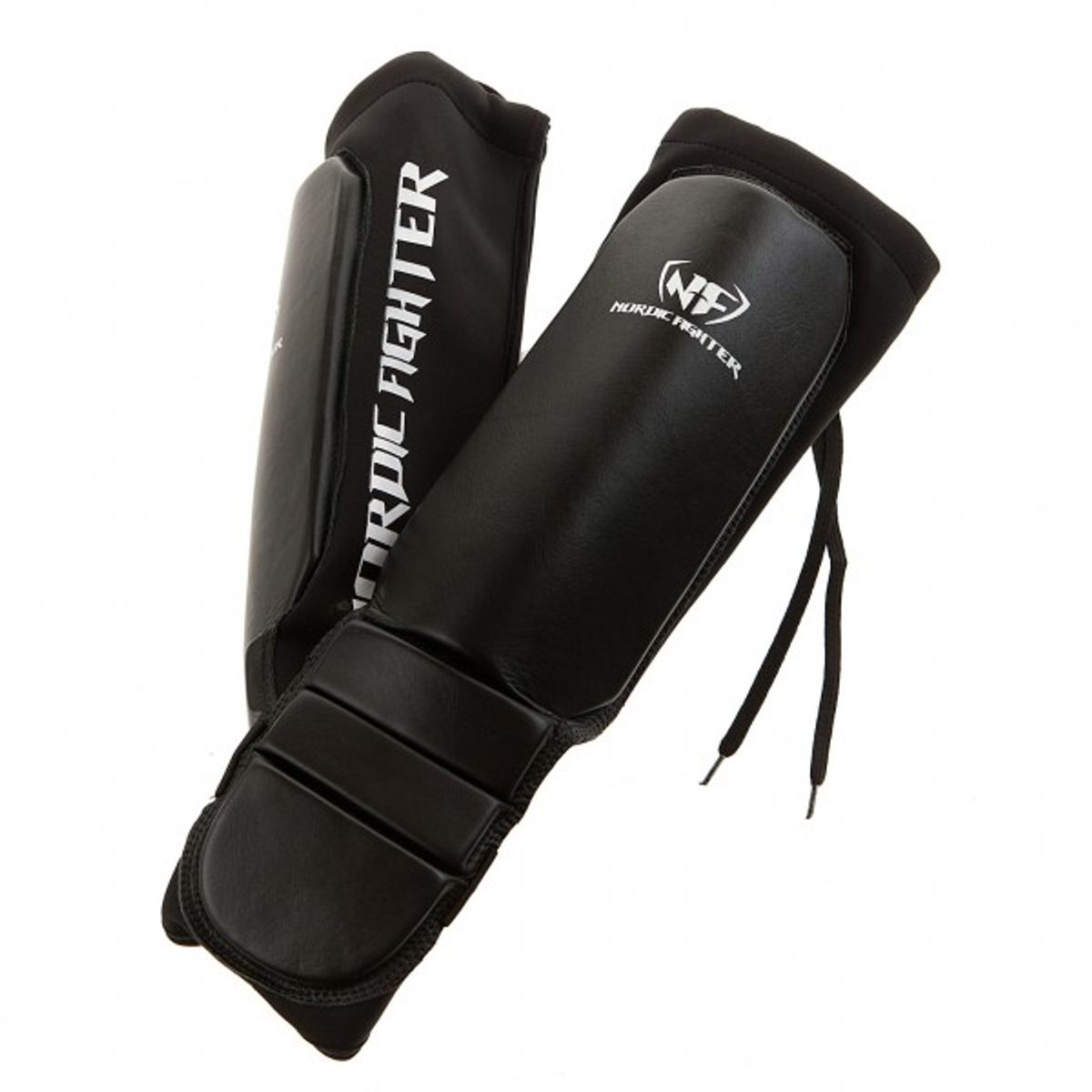 Nordic Fighter Grappling Shin Guards Instep Benskinne Ægte Læder X-large