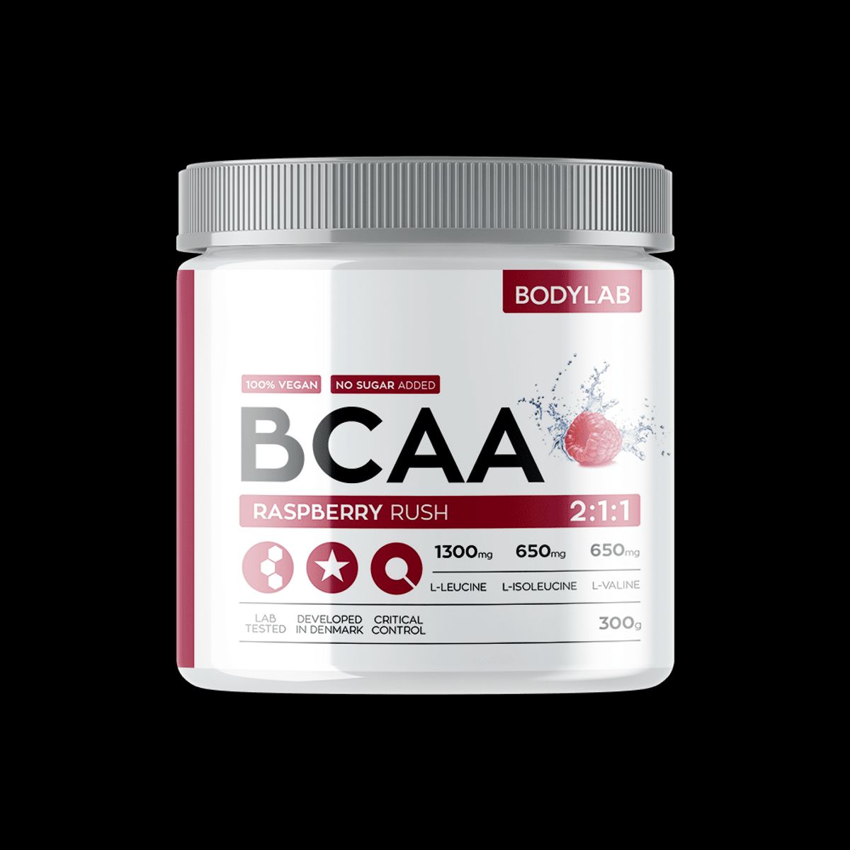 BodyLab BCAA Instant Raspberry Rush (300g)