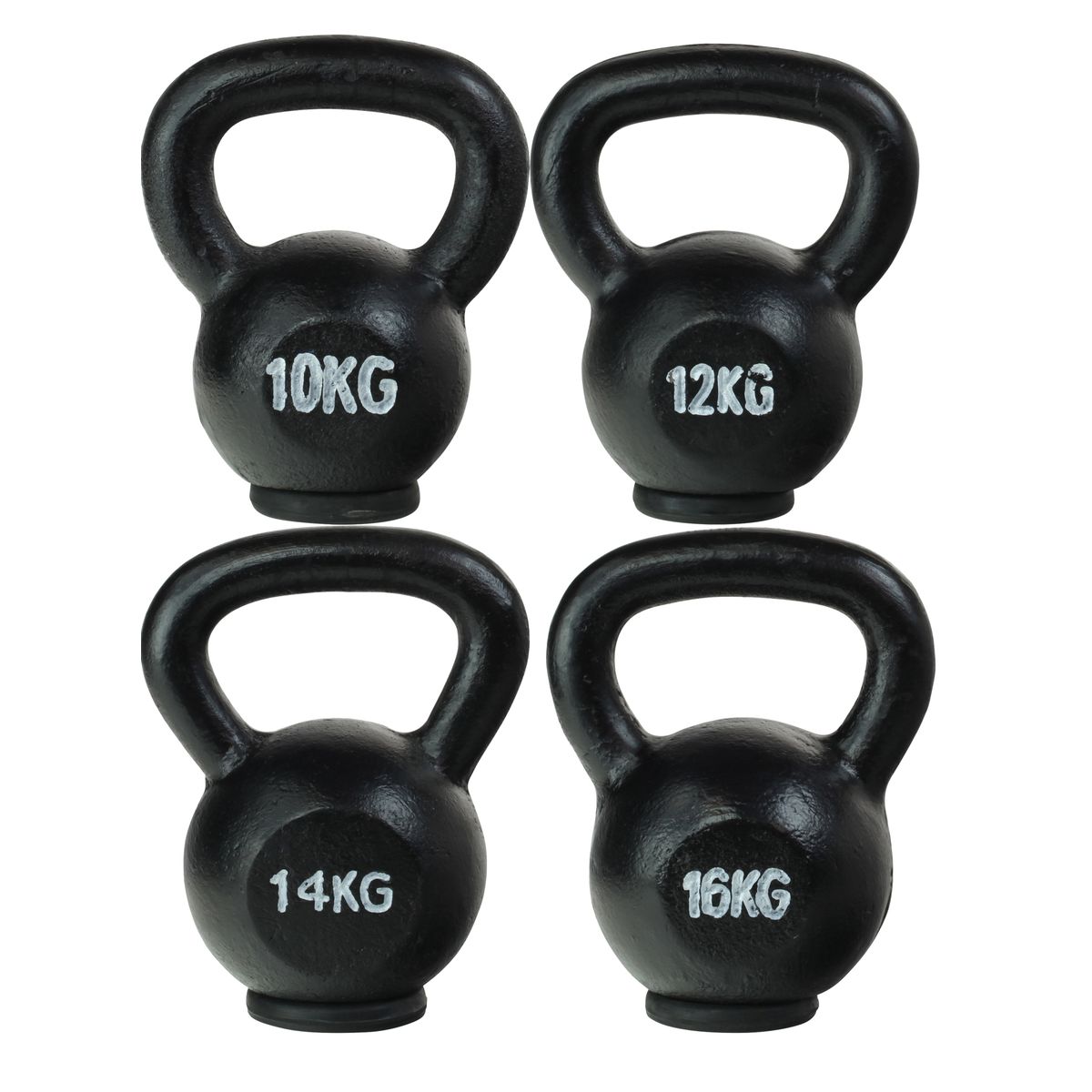 Odin Kettlebell Støbejern PAKKETILBUD (10, 12, 14, 16kg)