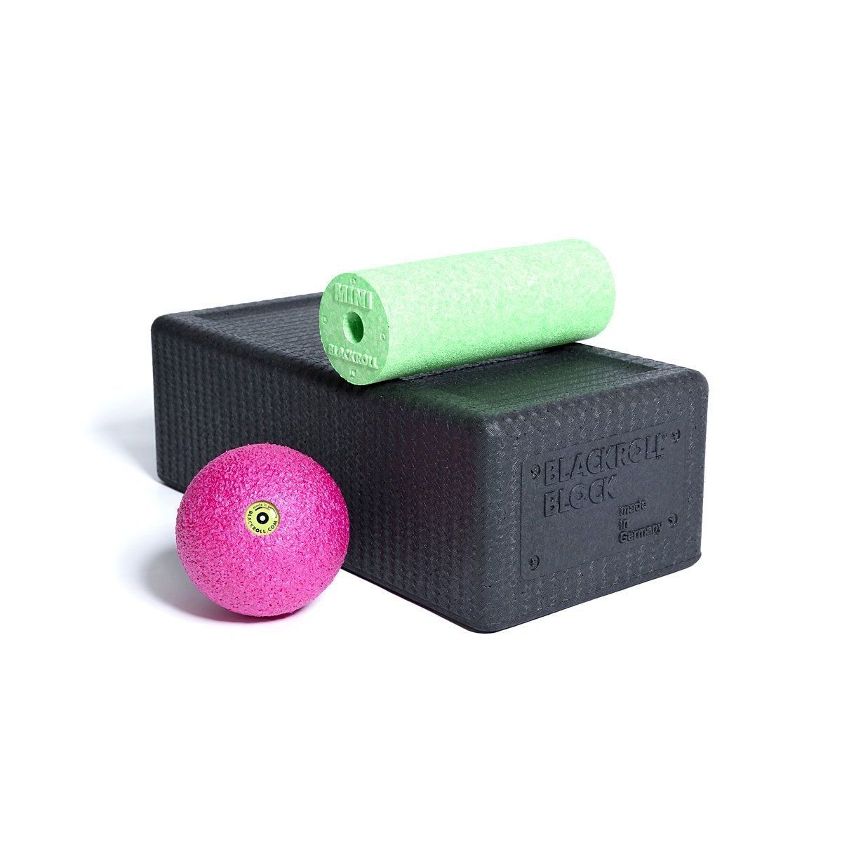 Blackroll Block Set Black/Green/Pink