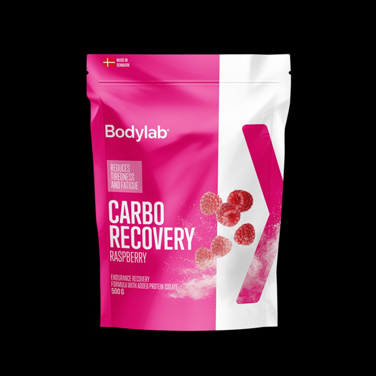 BodyLab Carbo Recovery Hindbær Restitutionsdrik (1 x 500 g)