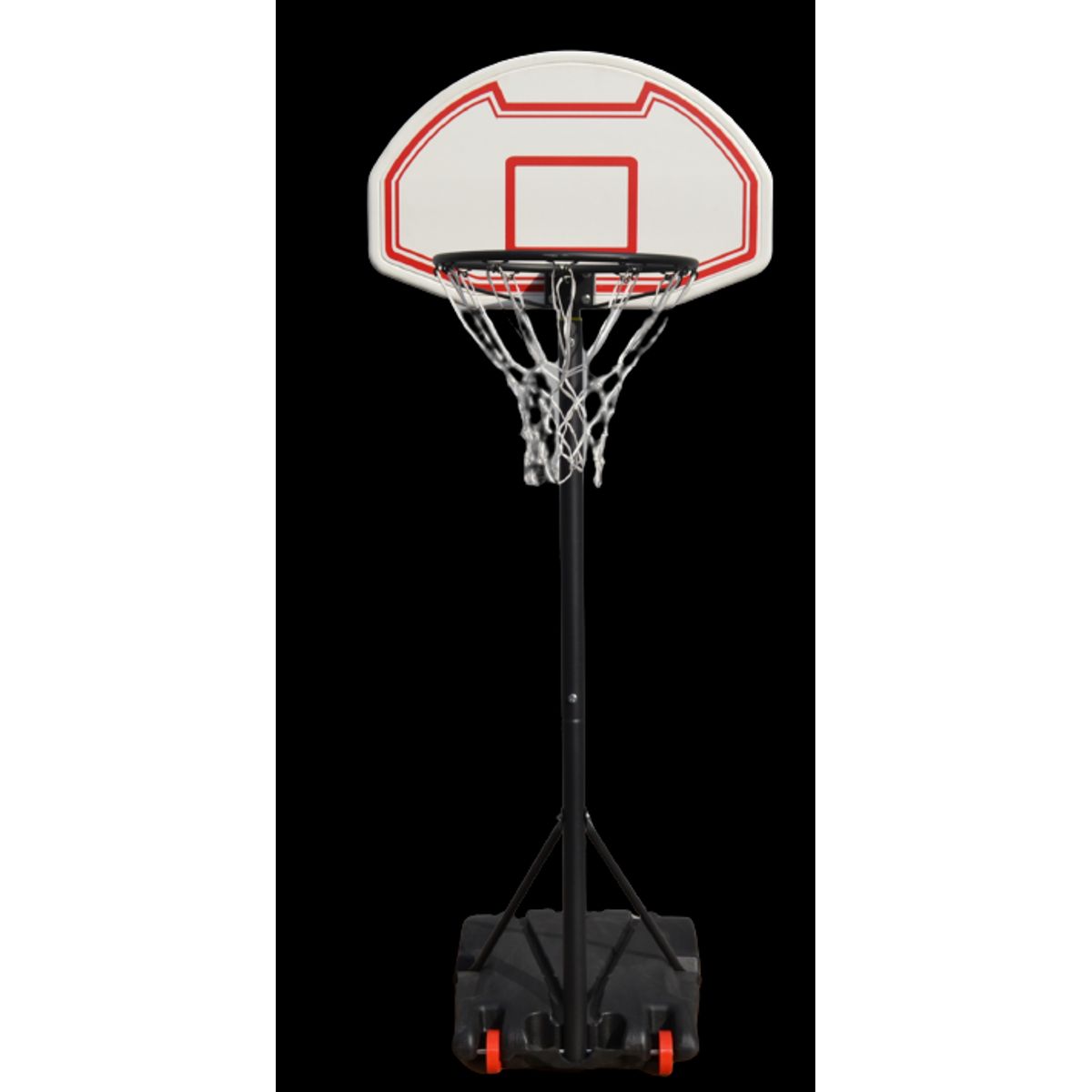 Odin Basketstander 38 cm Sort - Justerbar fra 1,60 m til 2,1 m - med Fod