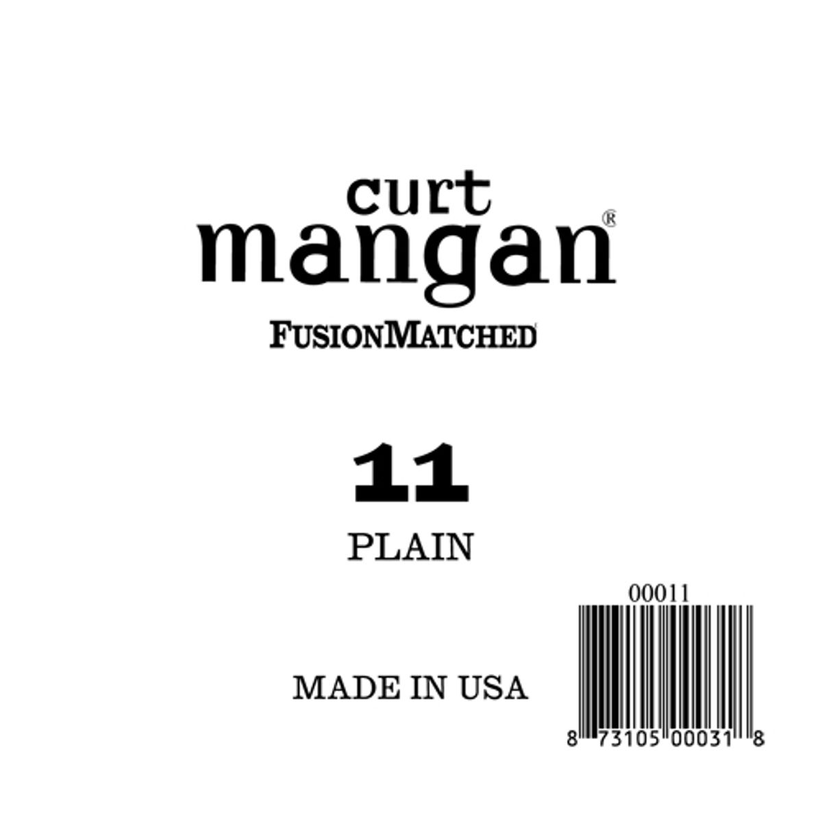 Curt Mangan 11 løs plain-steel guitarstreng .011