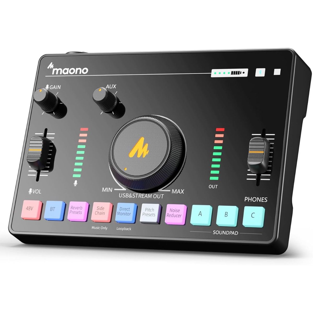 Maono AMC2 Neo lydkort/streamer podcaster-mixer