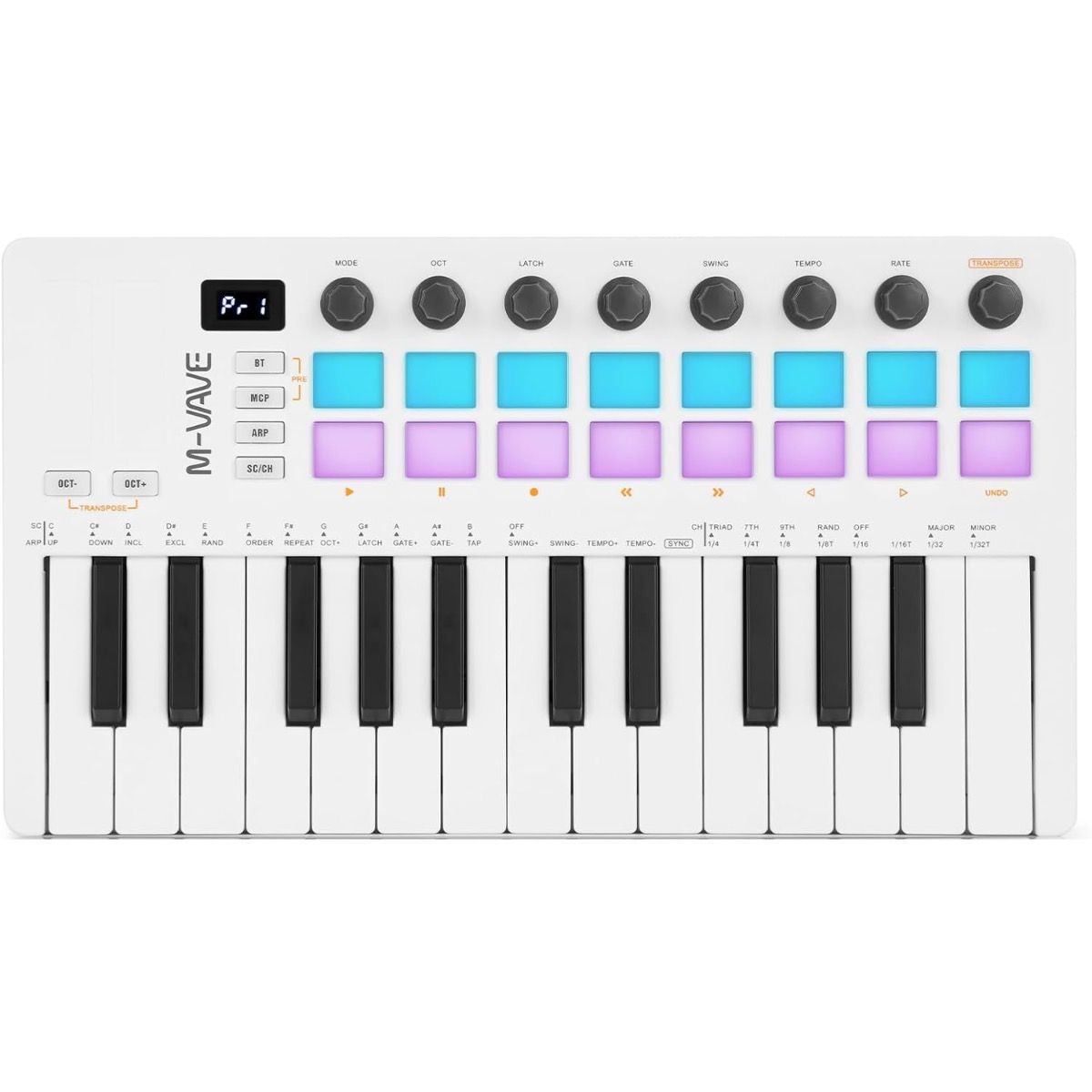 M-Vave SMK-25 MKII bluetooth midi-keyboard