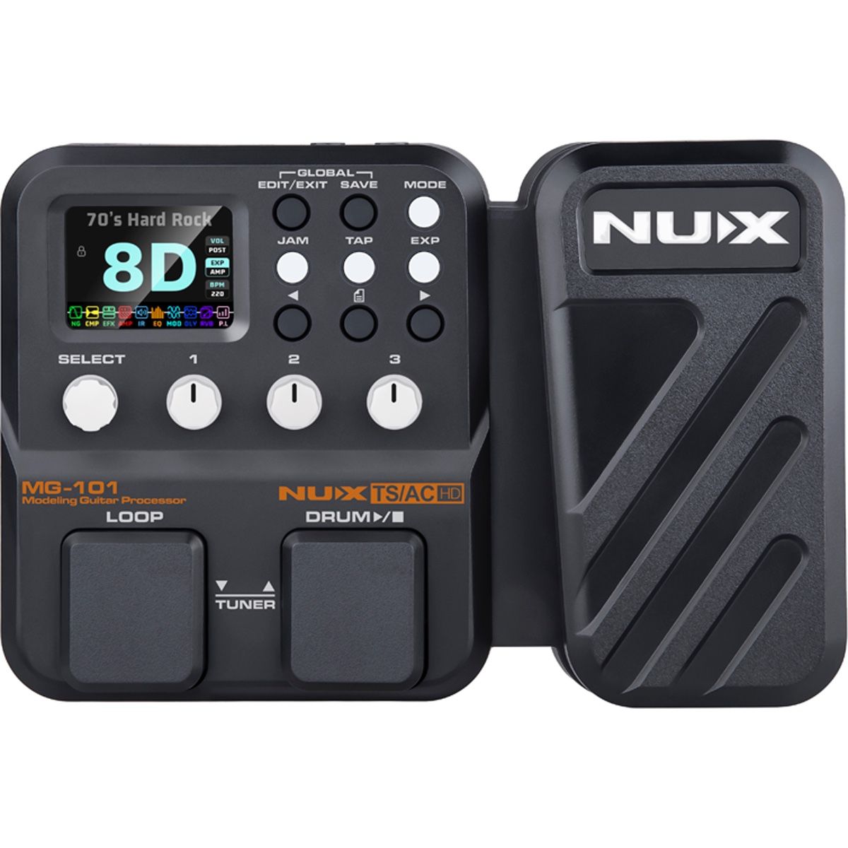 Nux MG-101 guitar-multieffekt-pedalboard