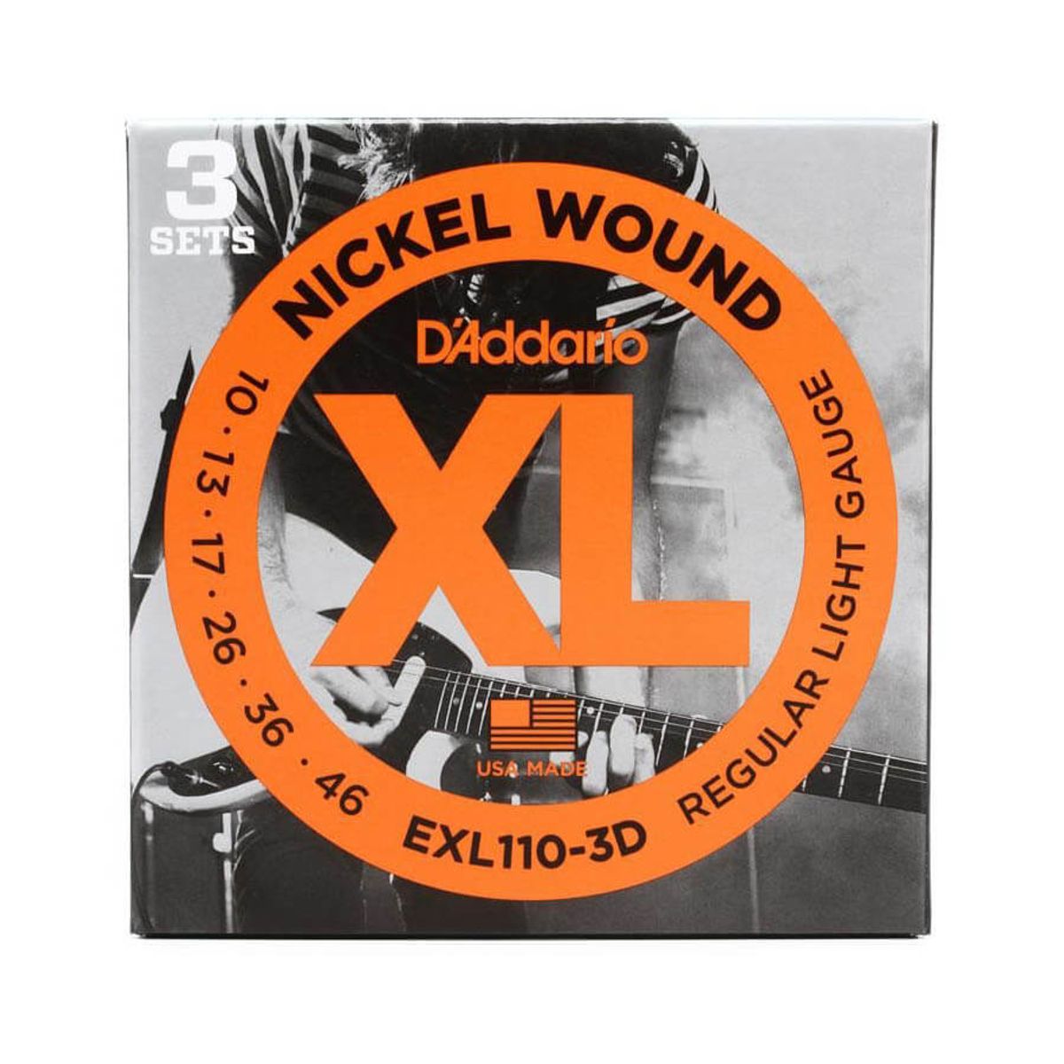 D'Addario EXL110-3D el-guitar-strenge, 010-046 (3 sæt)