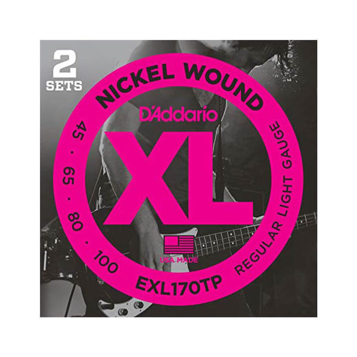 D'Addario EXL170-TP el-bas-strenge, 045-100 (2 sæt)