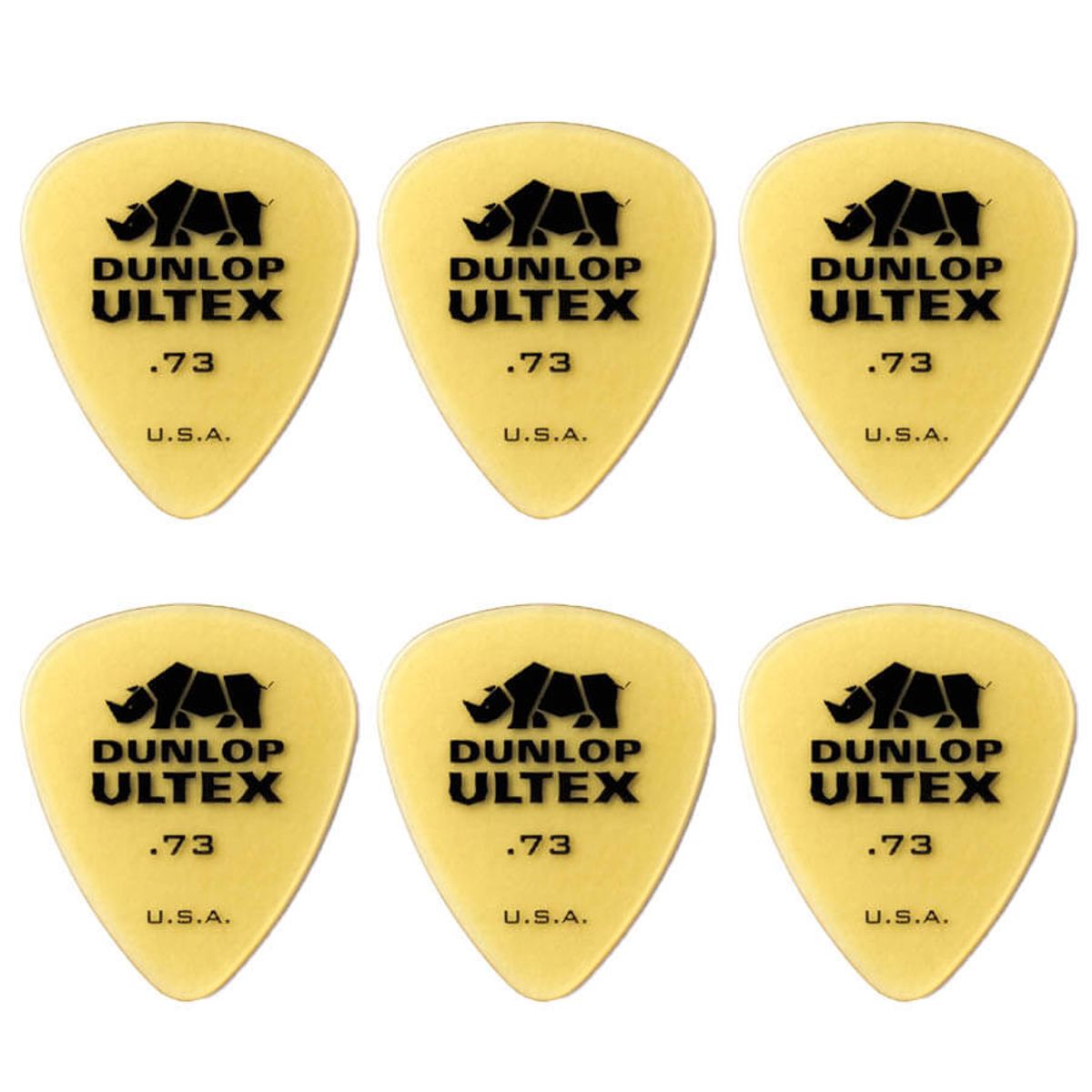 Dunlop Ultex Standard 0,73 mm plektre (6 stk.)