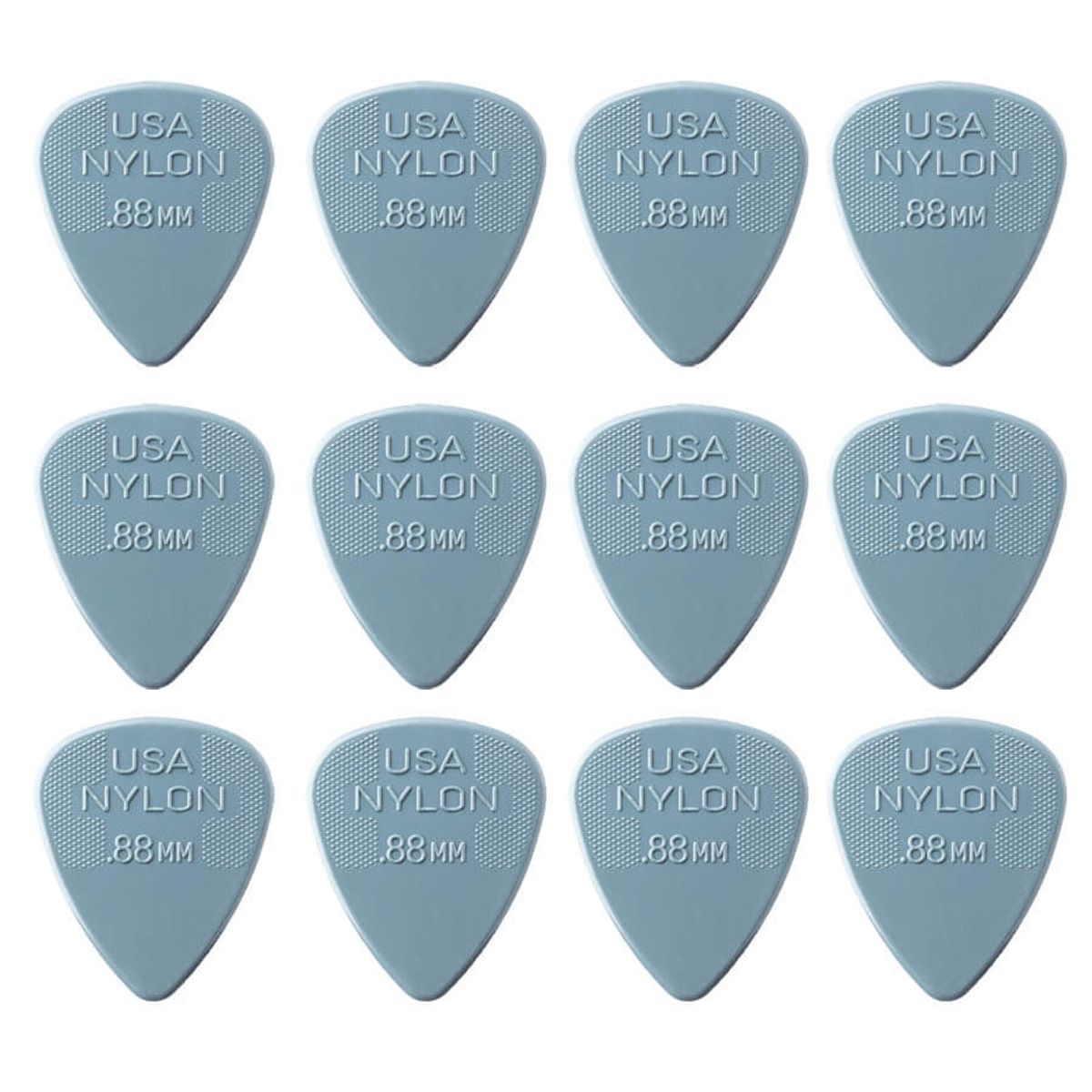 Dunlop Nylon Standard 0,88 mm plektre (12 stk.)