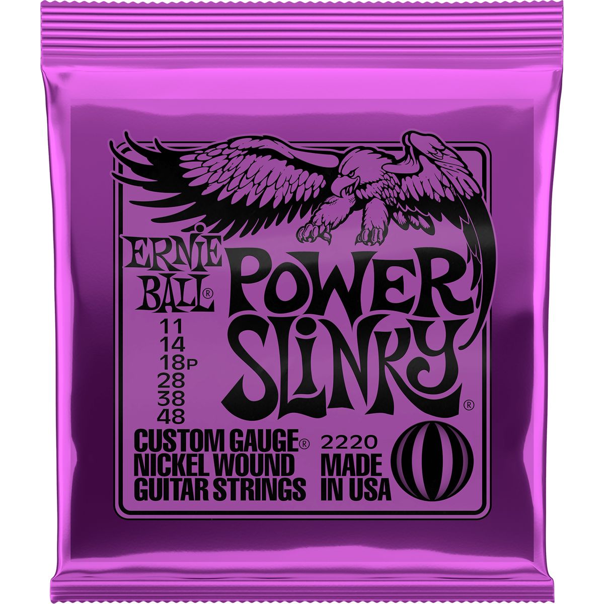 Ernie Ball 2220 Power Slinky el-guitar-strenge, 011-048