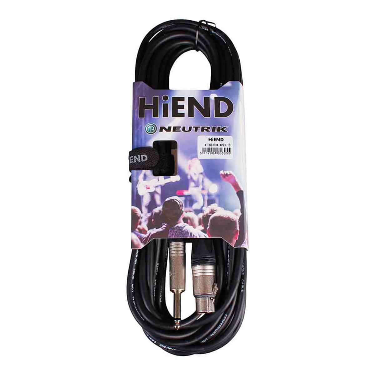 HiEnd with Neutrik XLR(hun)-til-jack-kabel 10 meter