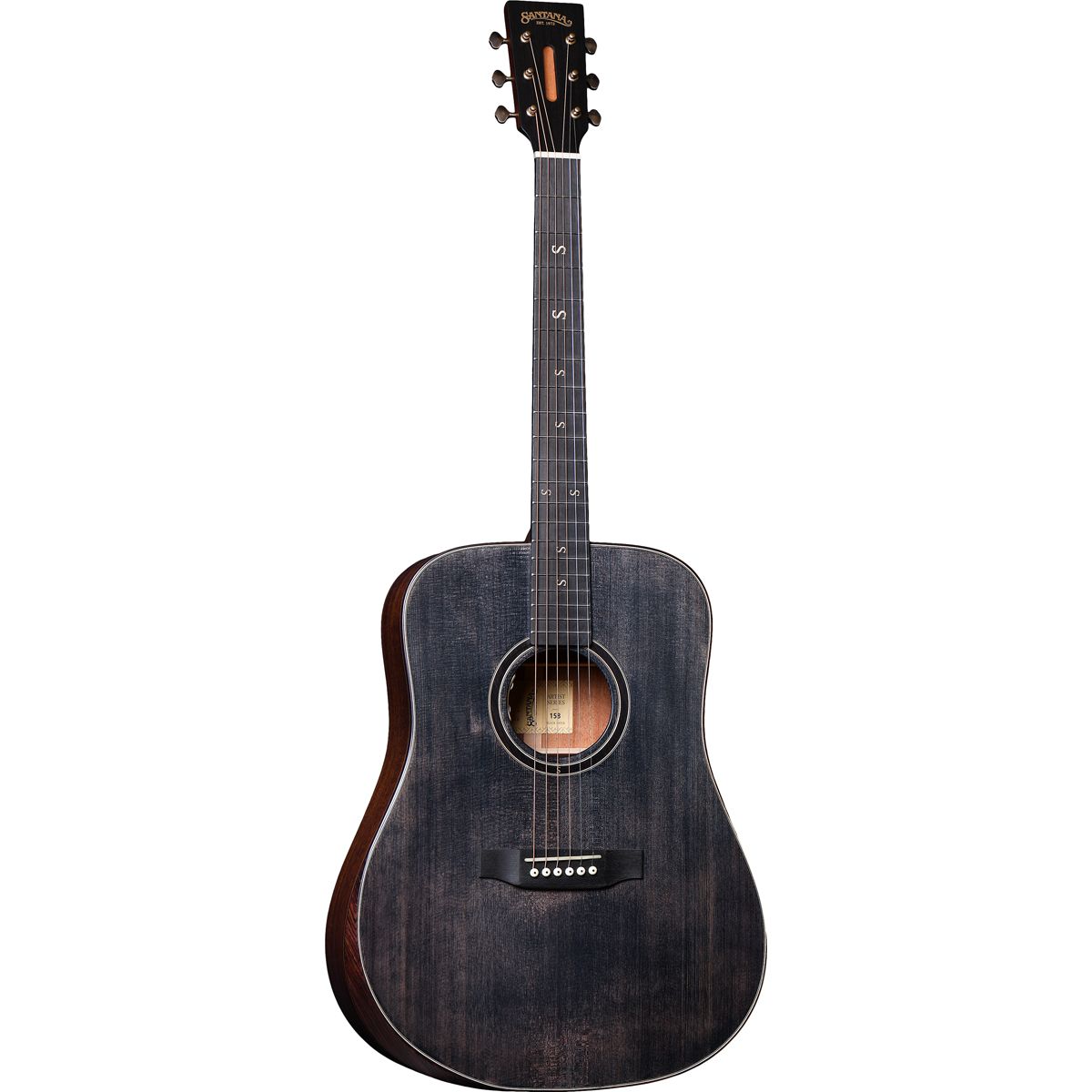 Santana Artist 158 BS western-guitar black satin