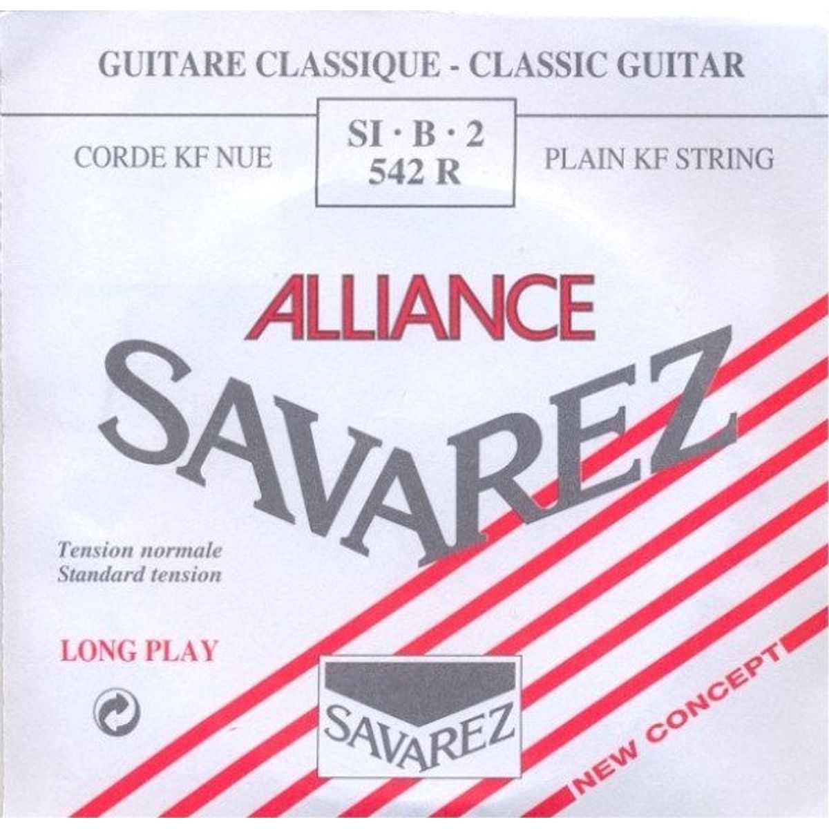 Savarez 542R Alliance H2 løs spansk guitar-streng, rød