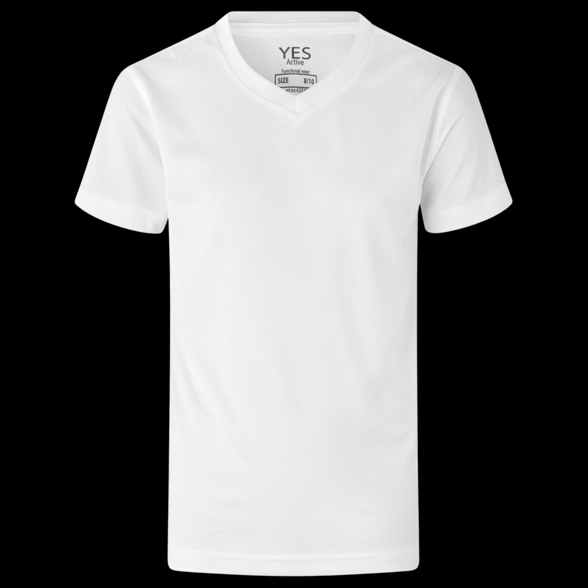 ID Active Børne Trænings t-shirt - Hvid - 8/10