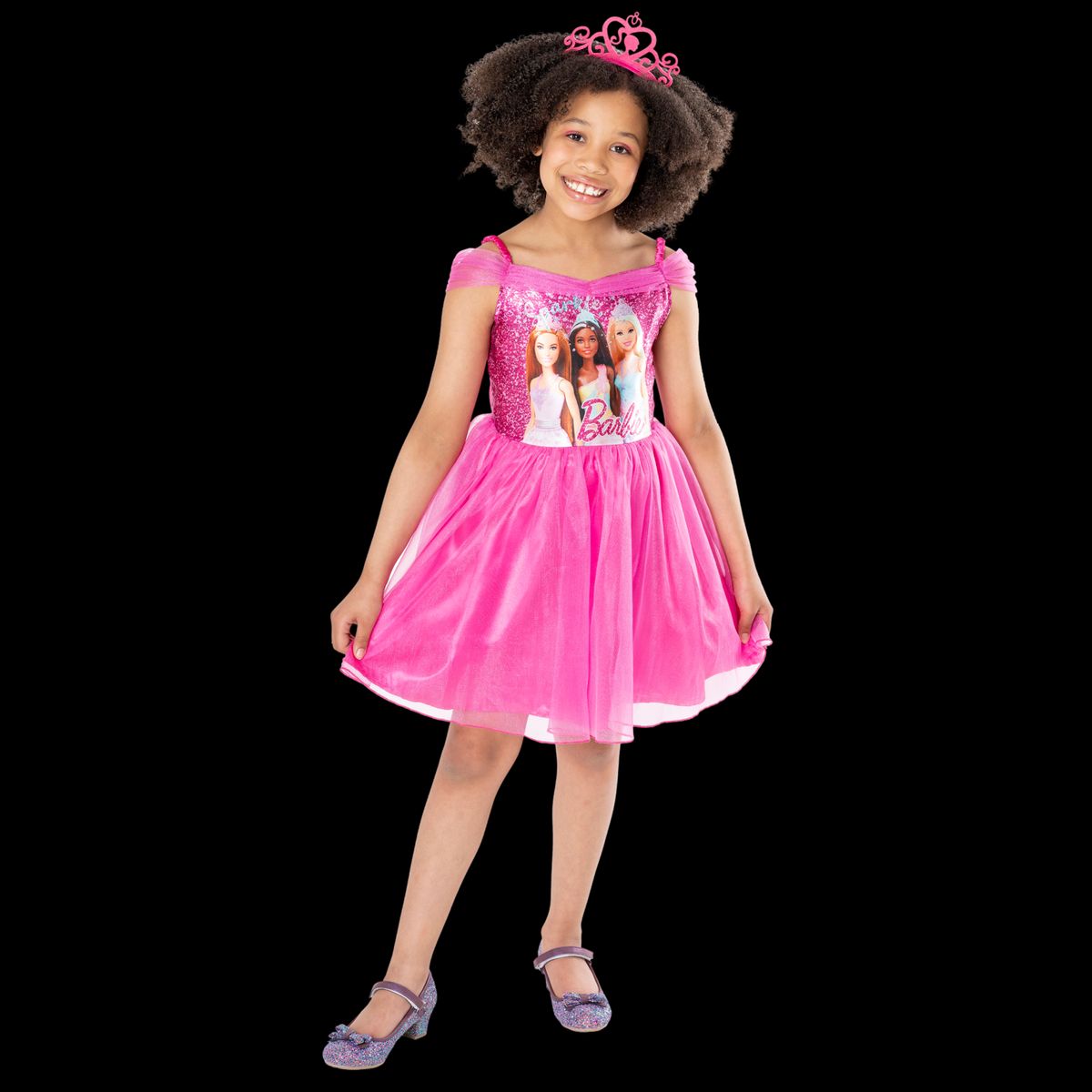 Prinsesse Barbie Pige Kjole - BARBIE - 3-4Y