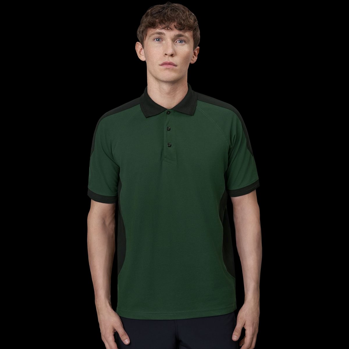 ID Pro Wear Herre Polo - Flaskegrøn - 2XL