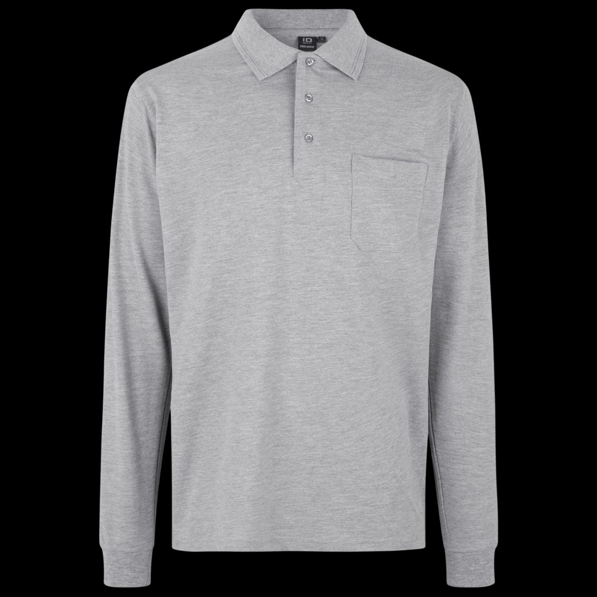 ID Pro Wear Herre Polo - Grey Melange - L