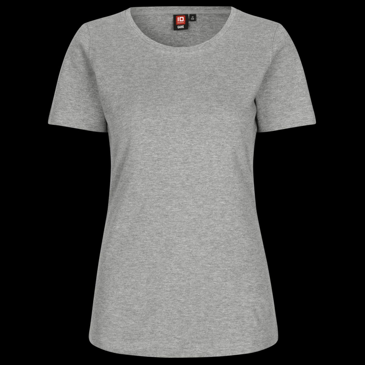 ID Interlock Dame T-shirt - Grå Melange - L