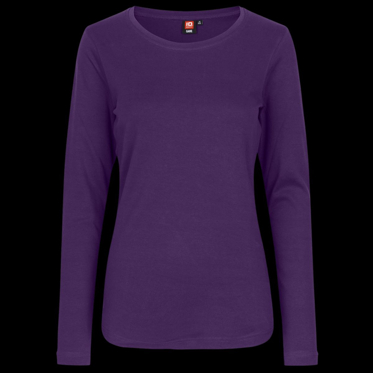 ID Interlock Dame Langærmet t-shirt - Lilla - 2XL