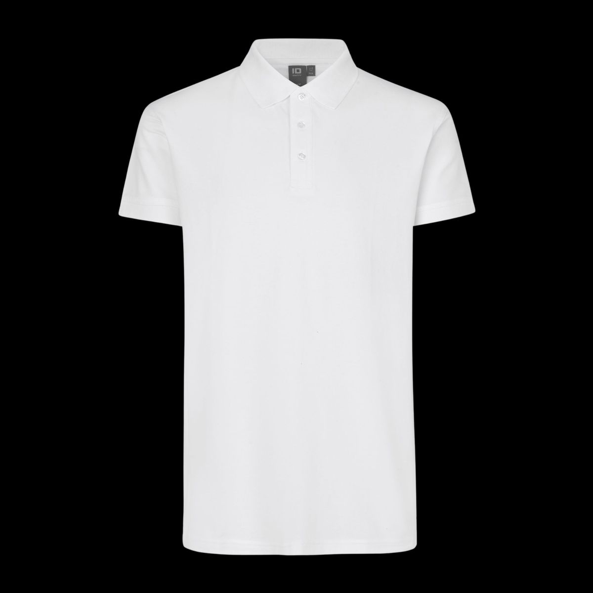 ID Stretch Herre Polo - White - L