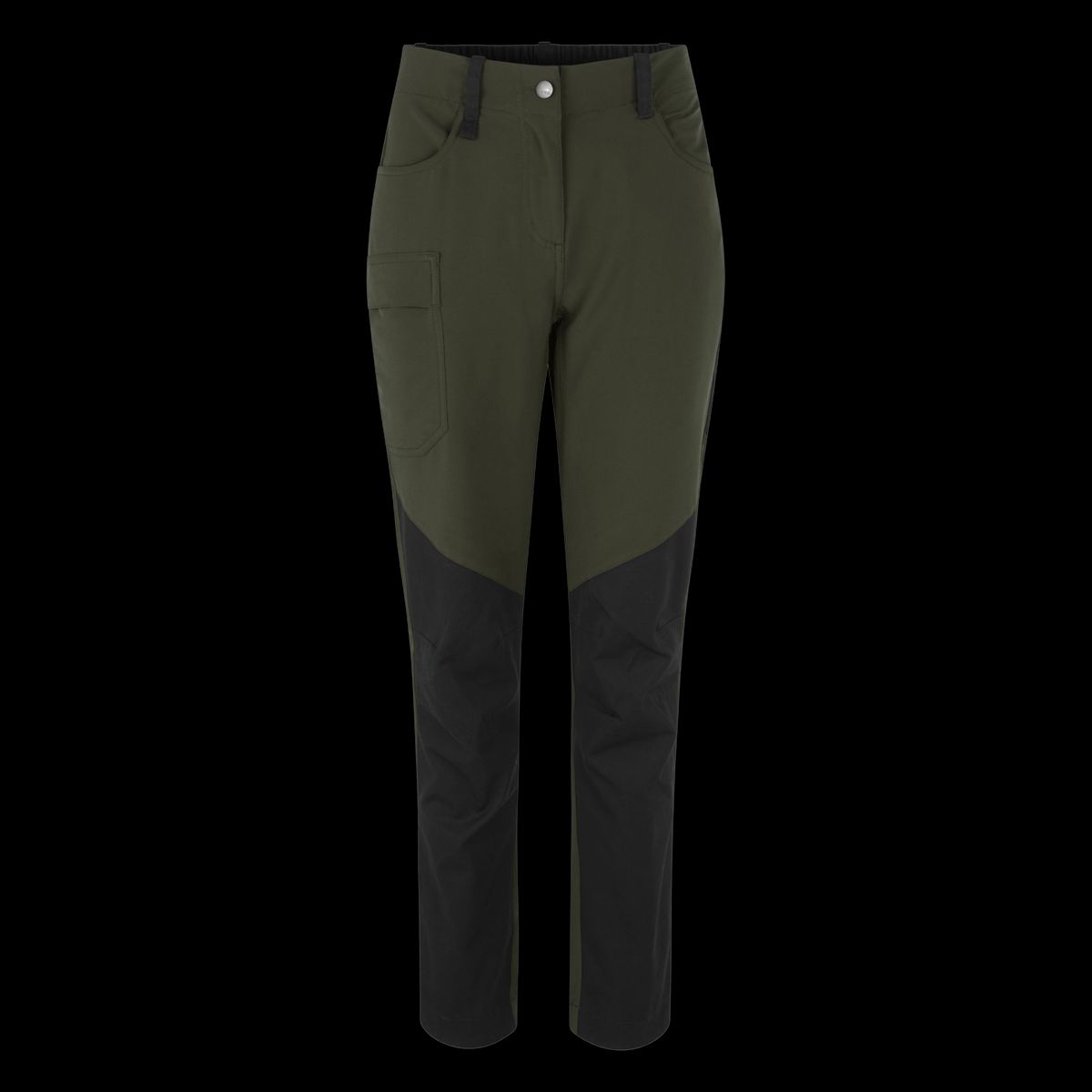 ID Dame Outdoorbukser m. stretch - Oliven - M