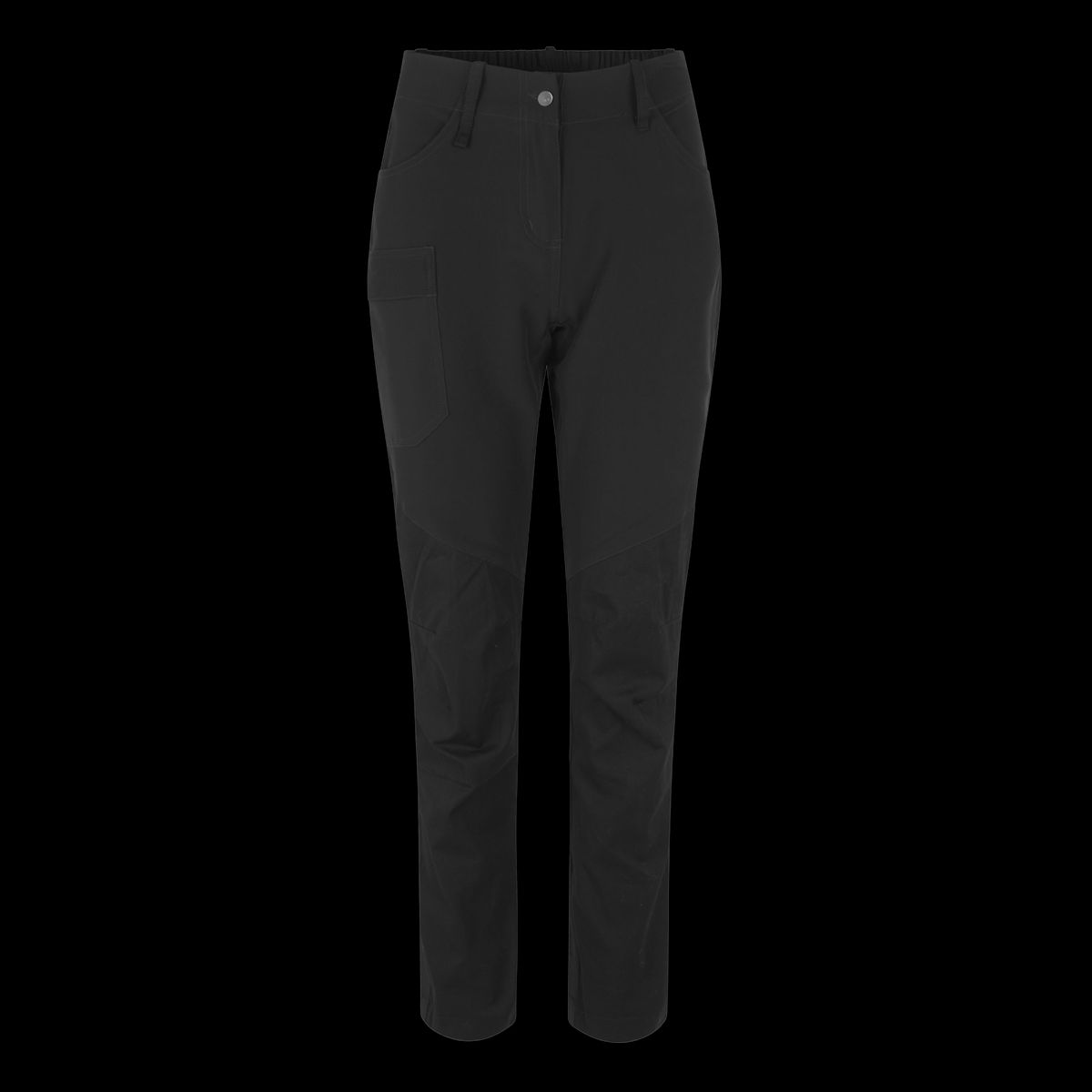 ID Dame Outdoorbukser m. stretch - Sort - XL