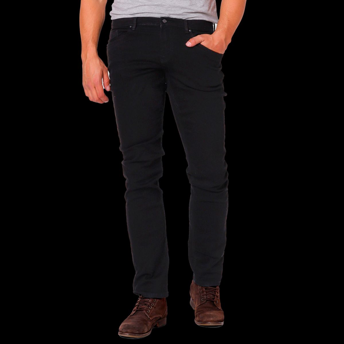 Marcus Felix Herre Jeans - Black Wash - 36/34