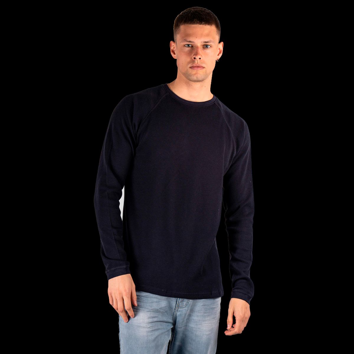 Marcus Ziggy Herre Striktrøje - Night Navy - 2XL