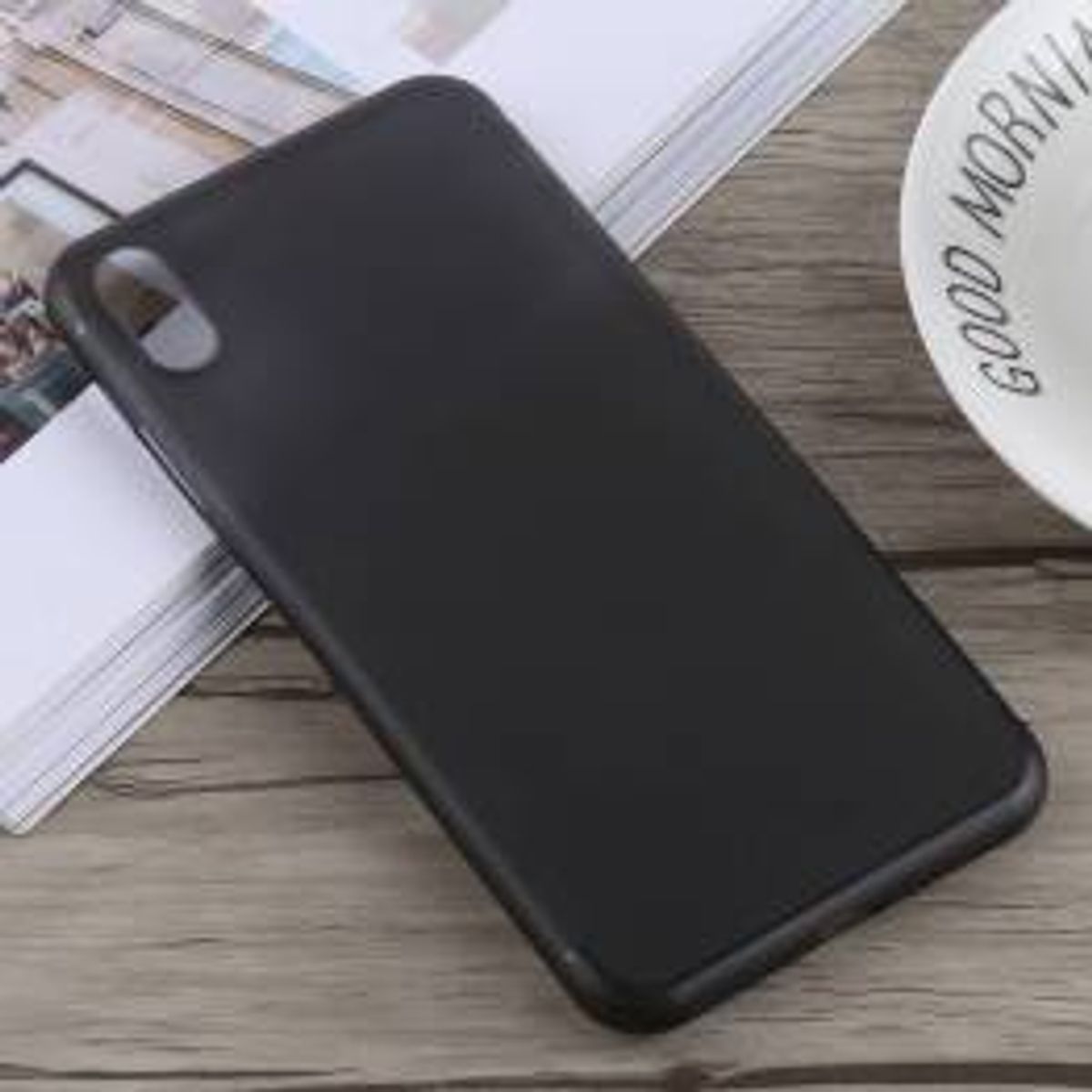 Ultra tyndt cover til iPhone Xs Max, Farve Sort