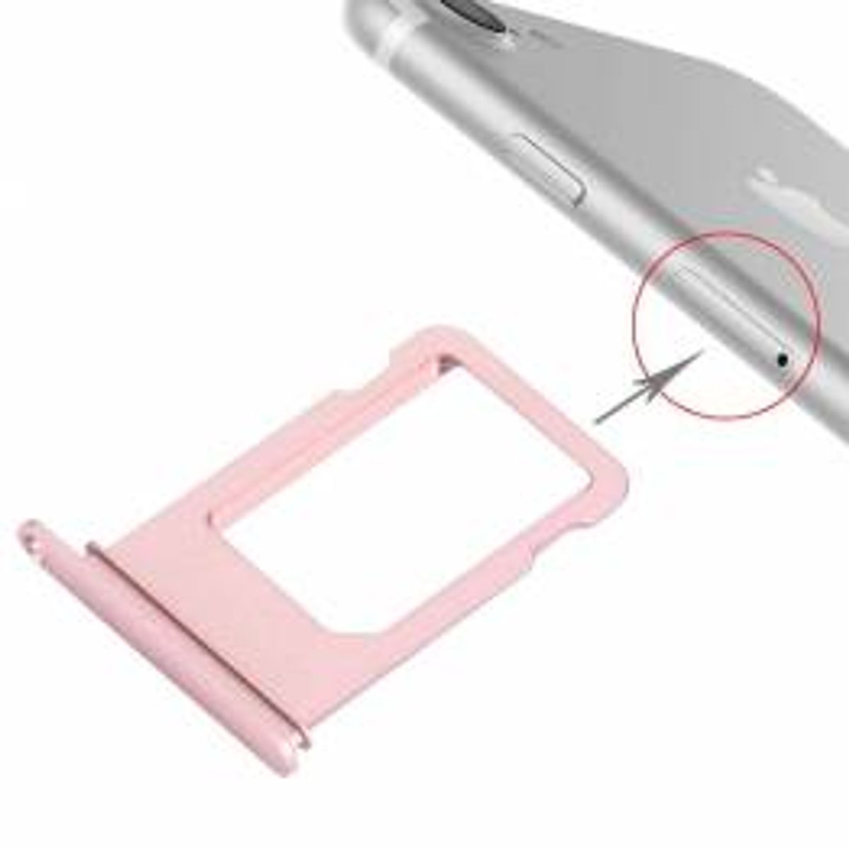 iPhone sim kort holder (card tray) iPhone 7 Plus, Farve Rosegold