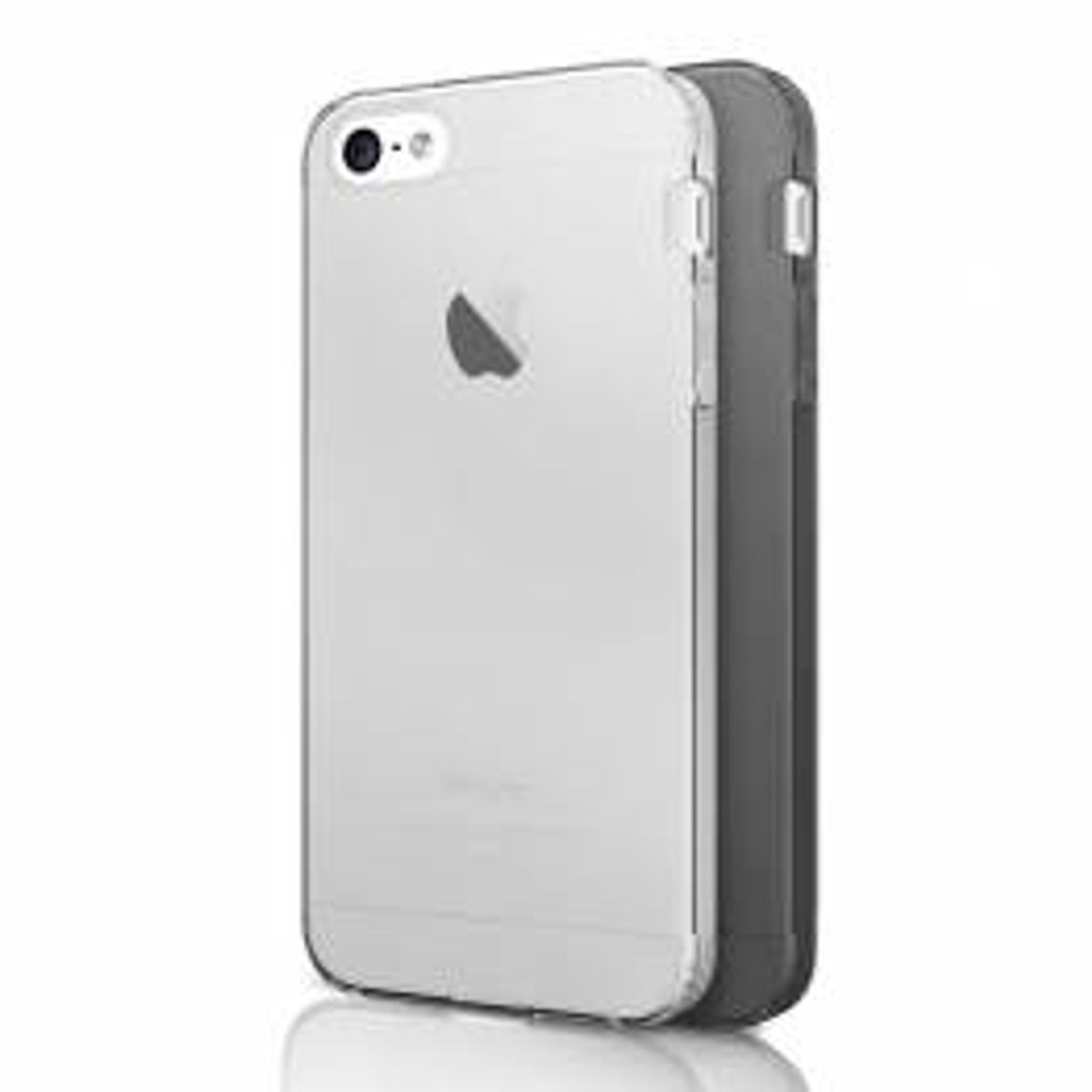 ITSKINS slim silikone Protect Gel iPhone 5/5s/Se cover dobbelt 2x pakke, Farve Klar & Sort