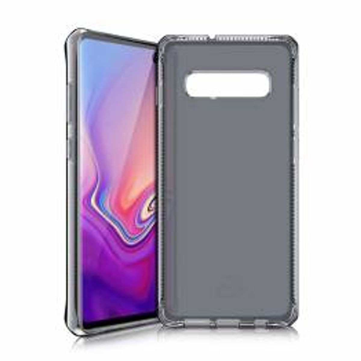 ITSKINS Cover til Samsung Galaxy S10 + Gennemsigtigt sort