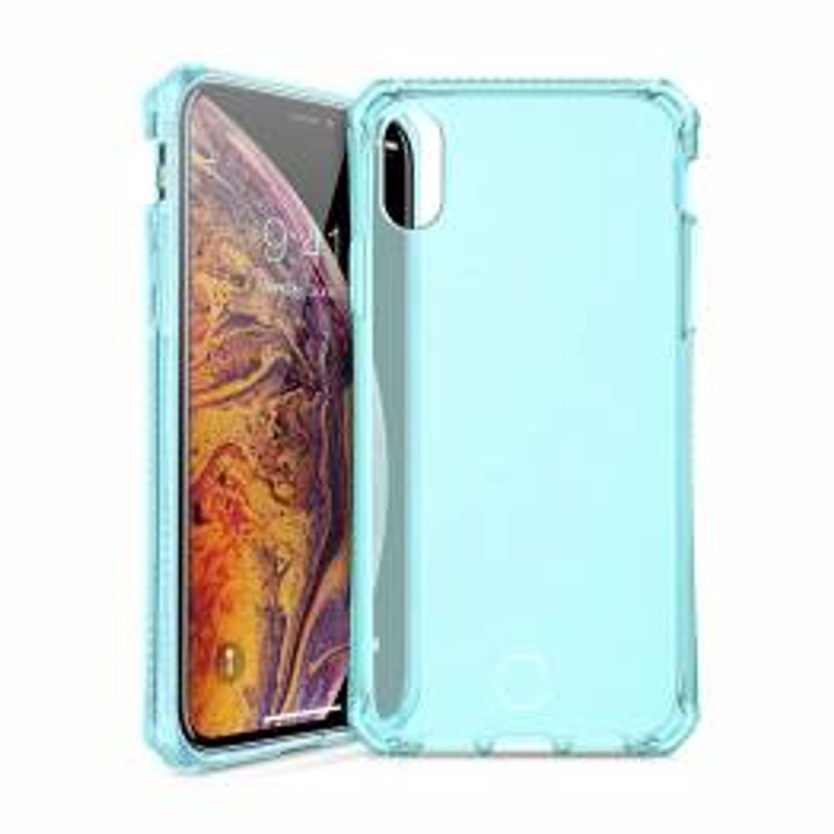 ITSKINS Spectrum clear Cover til iPhone Xs Max lyseblå