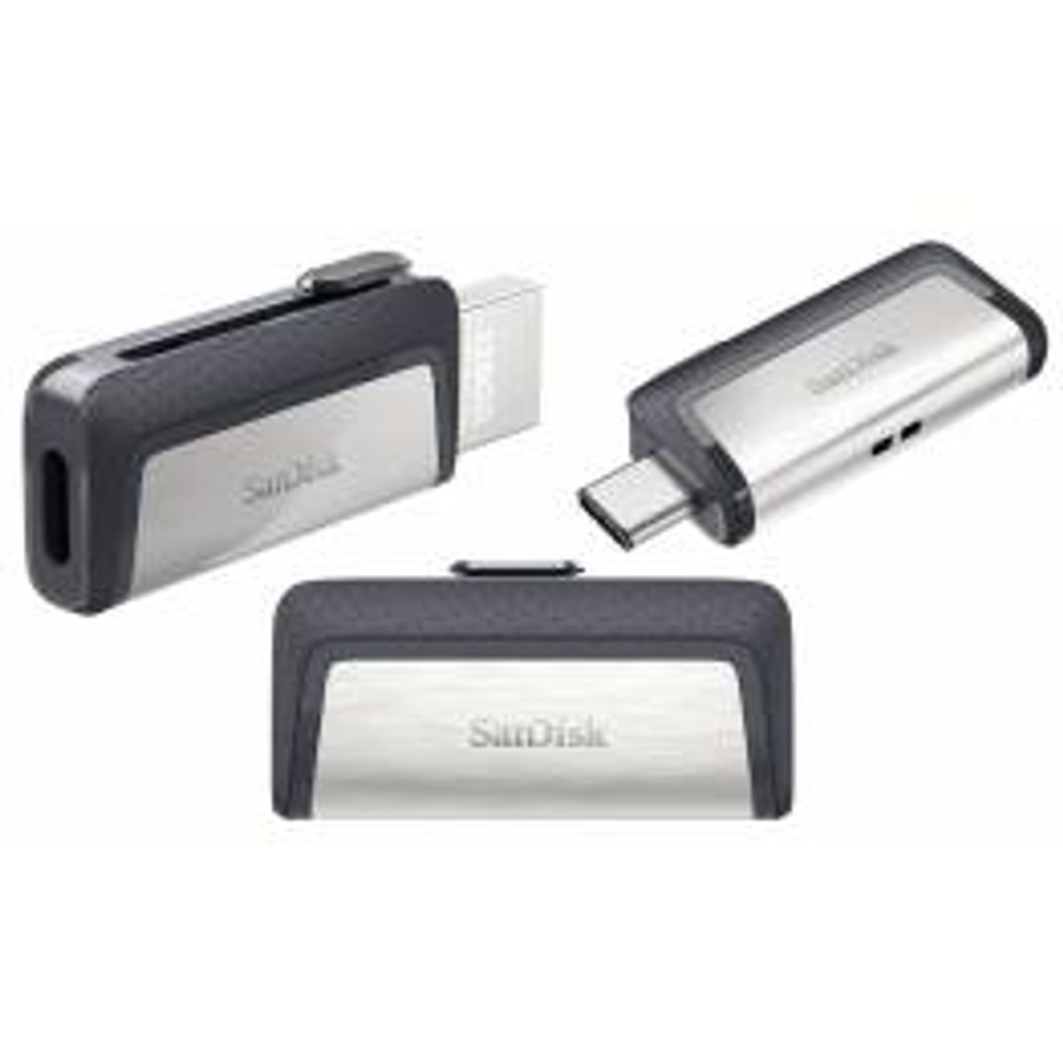 SanDisk Ultra Dual hukommelses USB-C/USB stik, Hukommelses størrelse 128GB