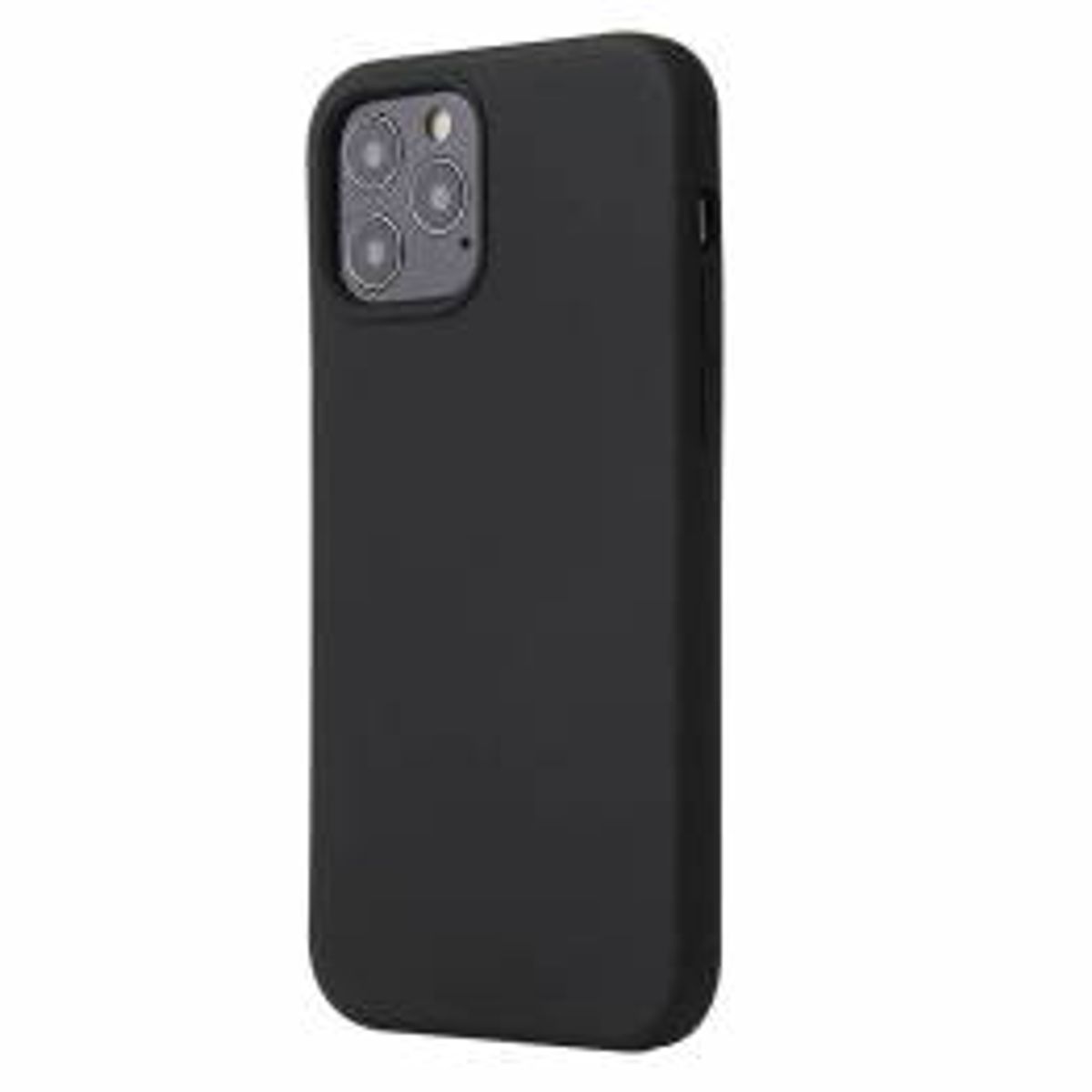 Lækkert iPhone 12 Pro Max silikone cover 6,7" flere farver, Farve Sort