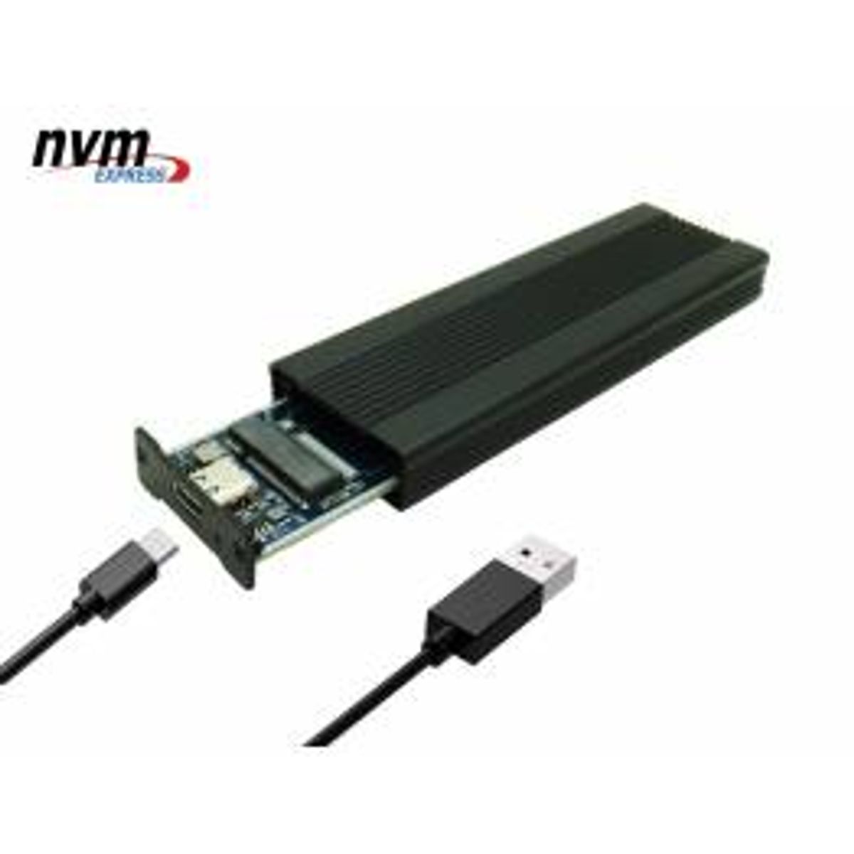 NVMe m.2 SSD harddisk holder USB-C 3.1 & USB 3.0 Sintech