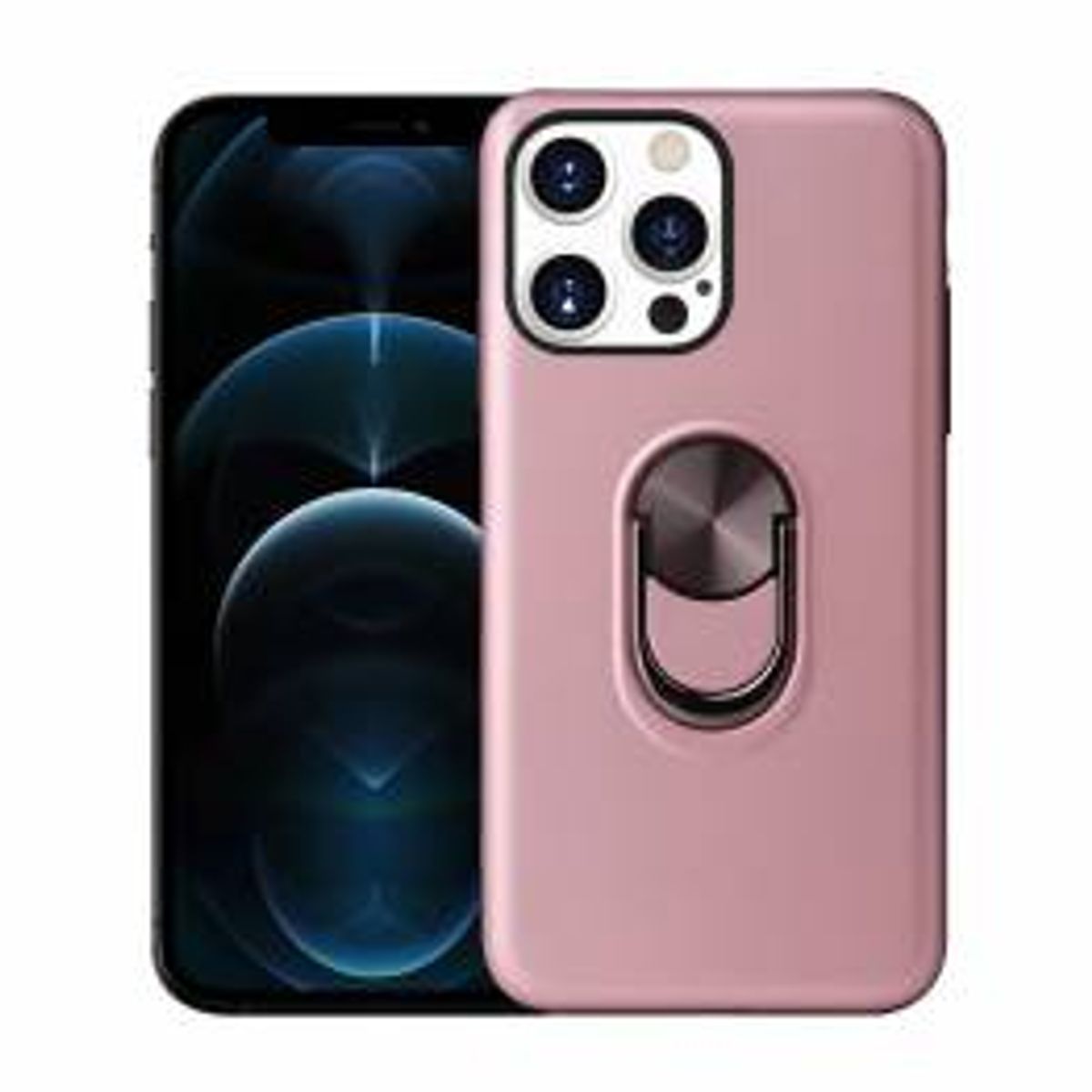 Smart magnetisk iPhone 13 mini cover 5,4" med 360 ° stand - Rose Gold