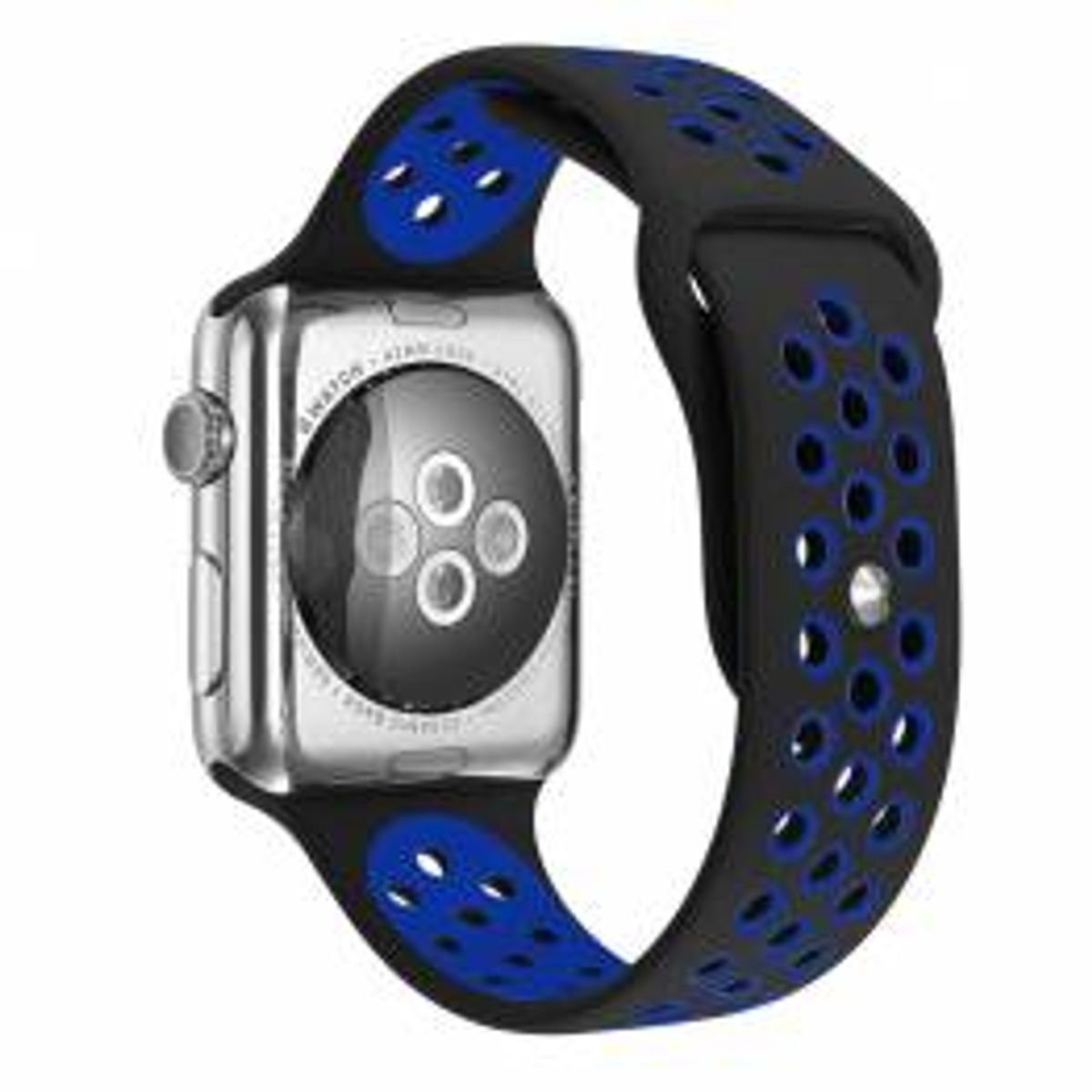 Apple Watch rem i silikone - God til sport - Flere flotte farver, Størrelse 42mm (2014-2018), 44, 45, 46 & 49mm, Farve Mørke Blå