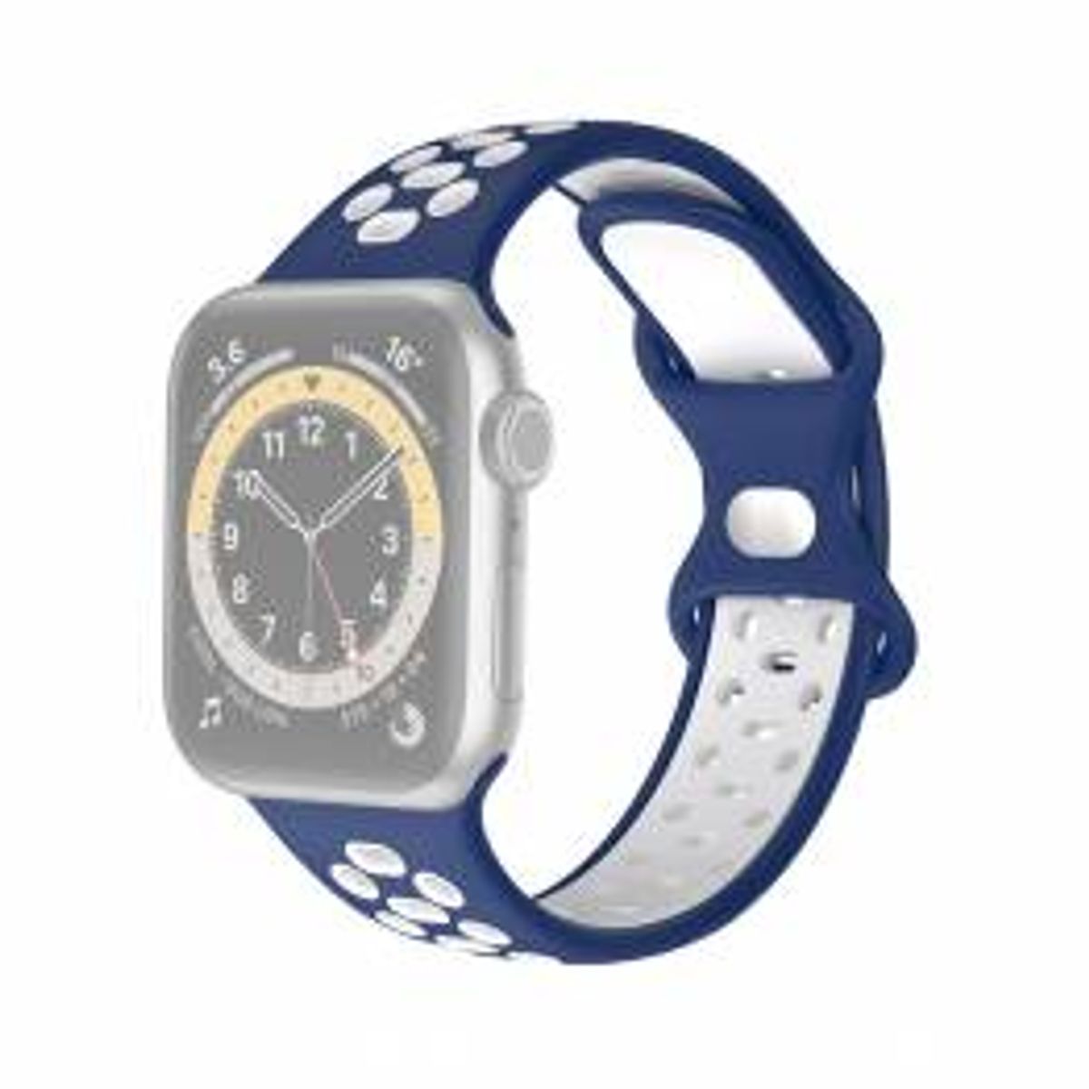 Apple Watch rem i silikone - God til sport - Flere flotte farver, Størrelse 38, 40, 41 & 42mm, Farve Blå