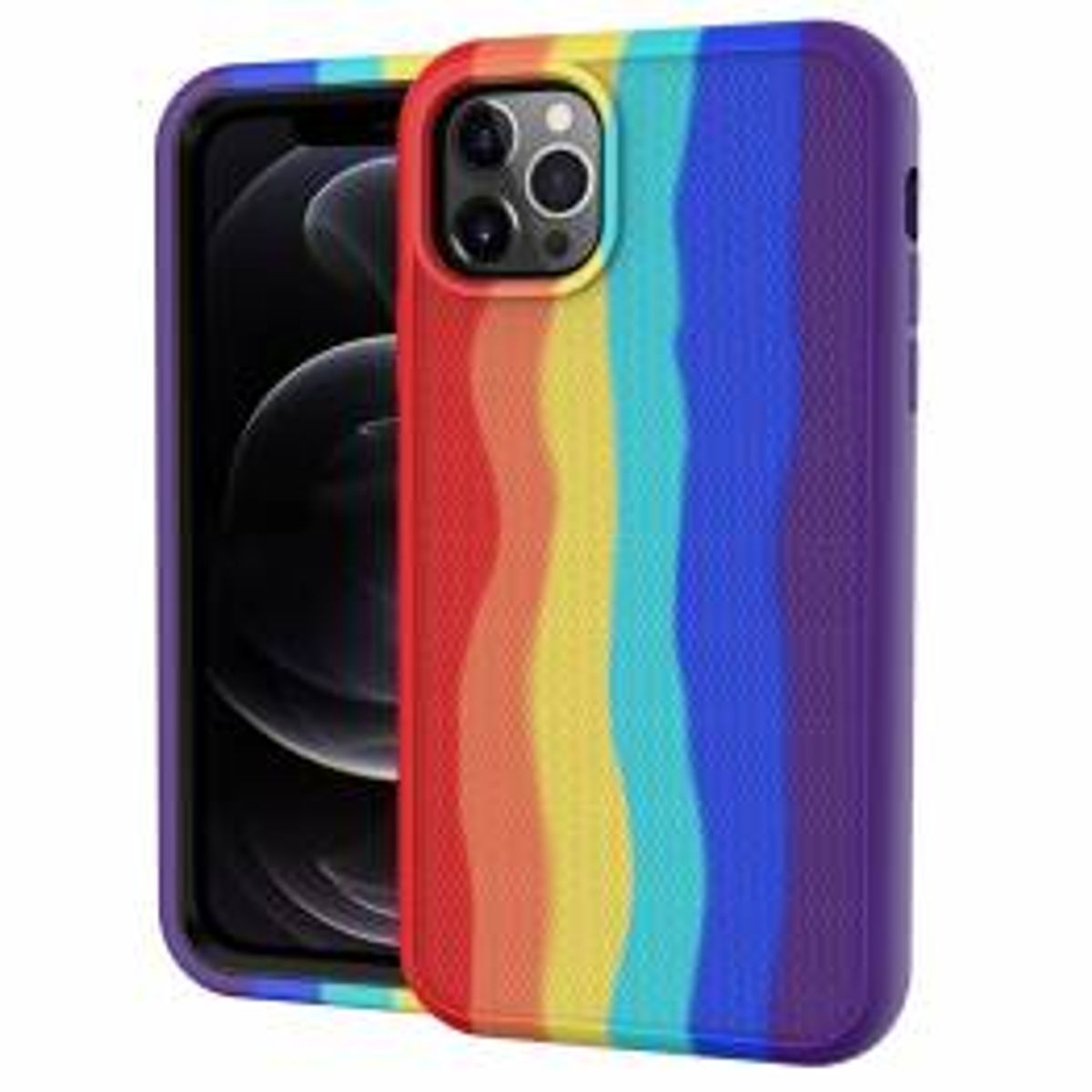 iPhone 13 mini silikone cover 5,4" - Rainbow