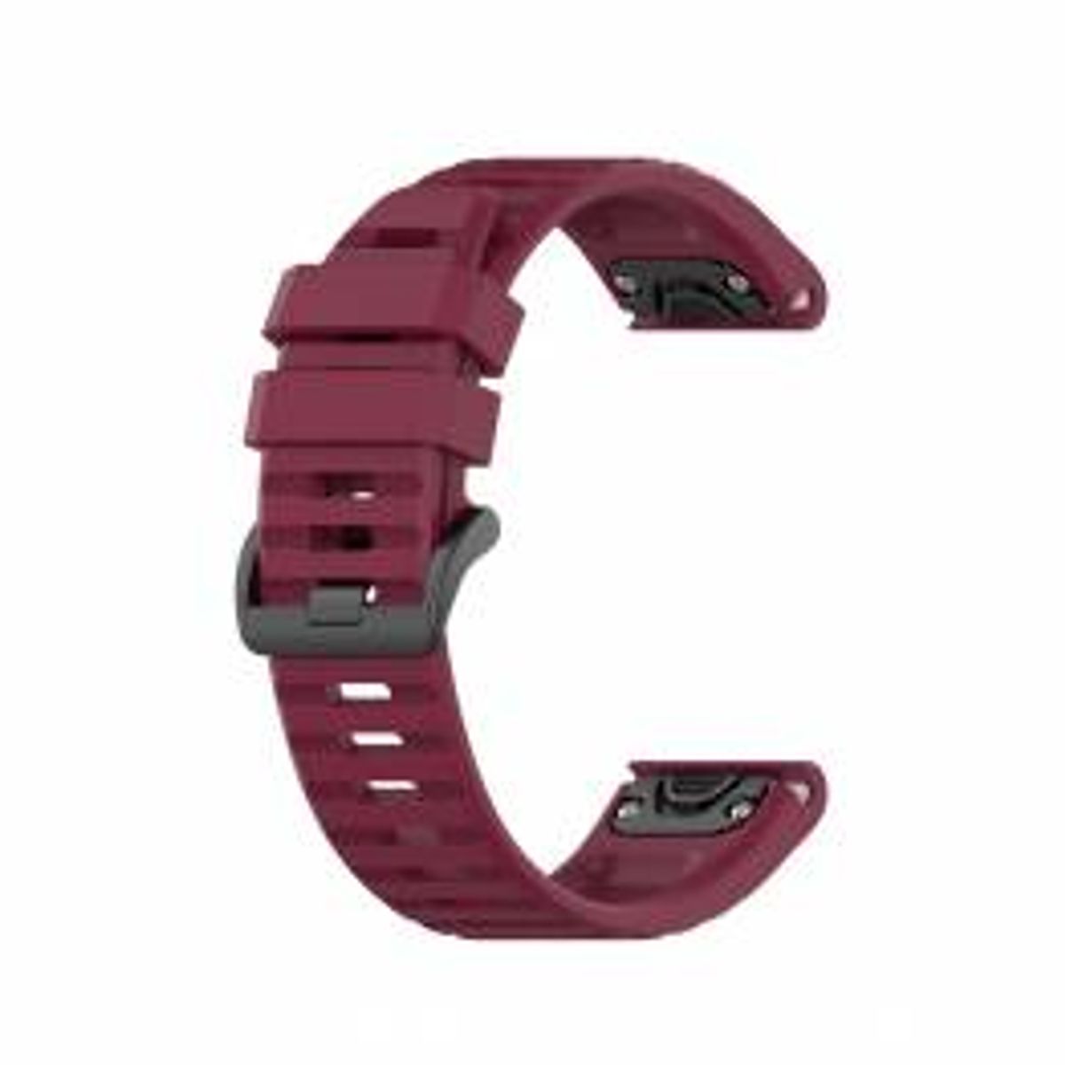 Silikone rem til Garmin Fenix 5/6, Forerunner, Instinct m.fl - Vinrød