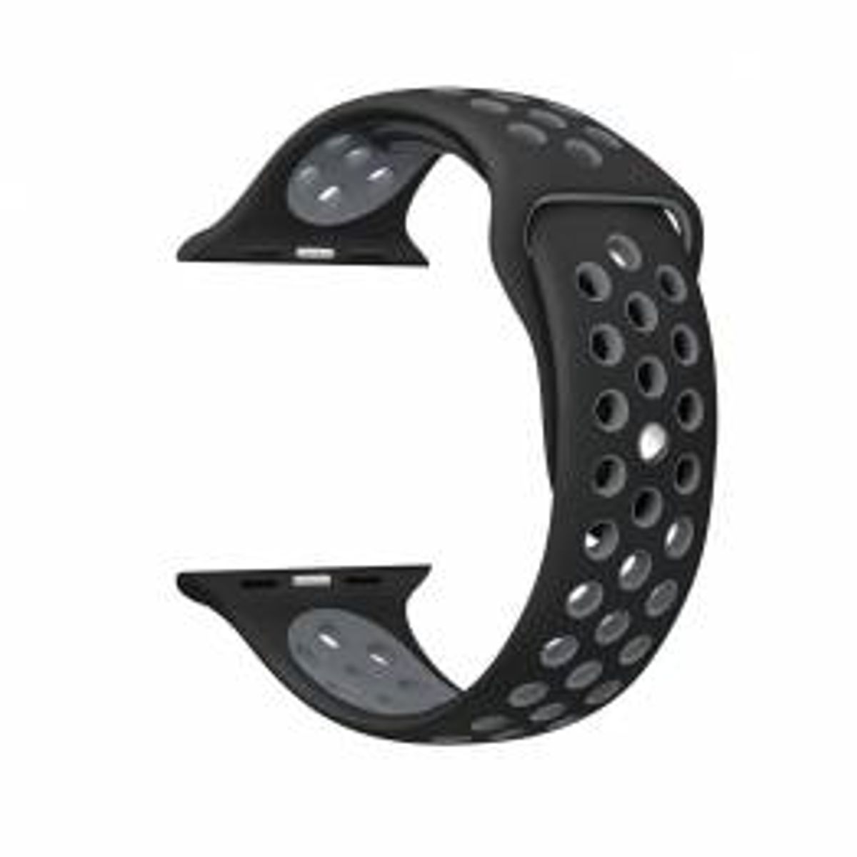 Apple Watch rem i silikone - God til sport - Flere flotte farver, Størrelse 38, 40, 41 & 42mm, Farve Grå