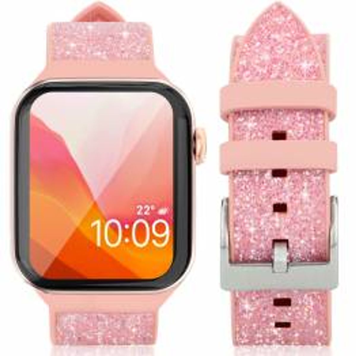 Apple Watch Crystal rem 38/40/41/42mm - Lyserød