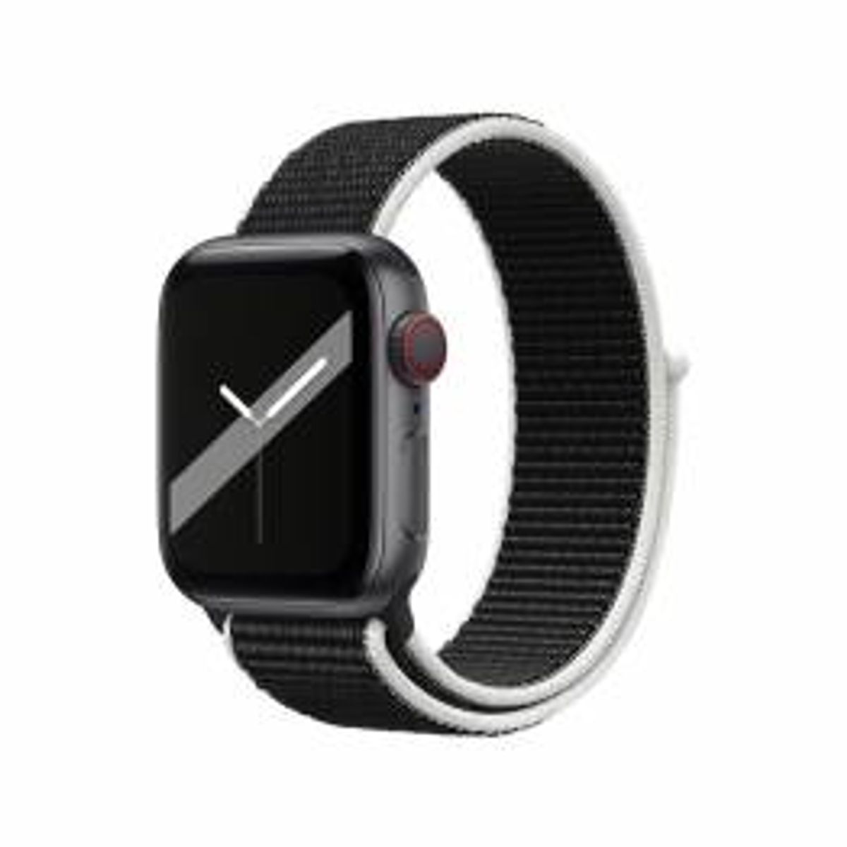 Apple Watch loopback rem 44/45/46/49mm - Sort og hvid