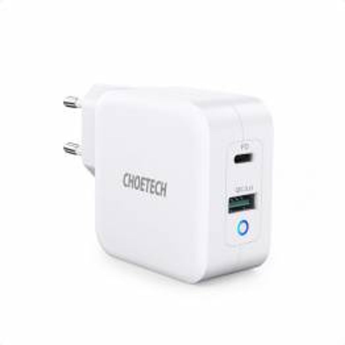 Choetech GaN 2-port USB/USB-C 65W PD QC3.0 Mac oplader