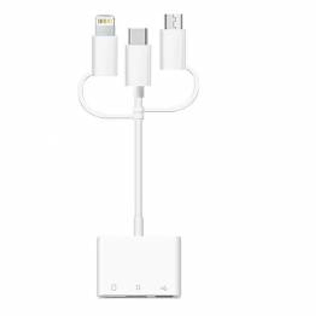 3-i-1 kortlæser til iPhone, iPad og Android til SD/MicroSD og USB