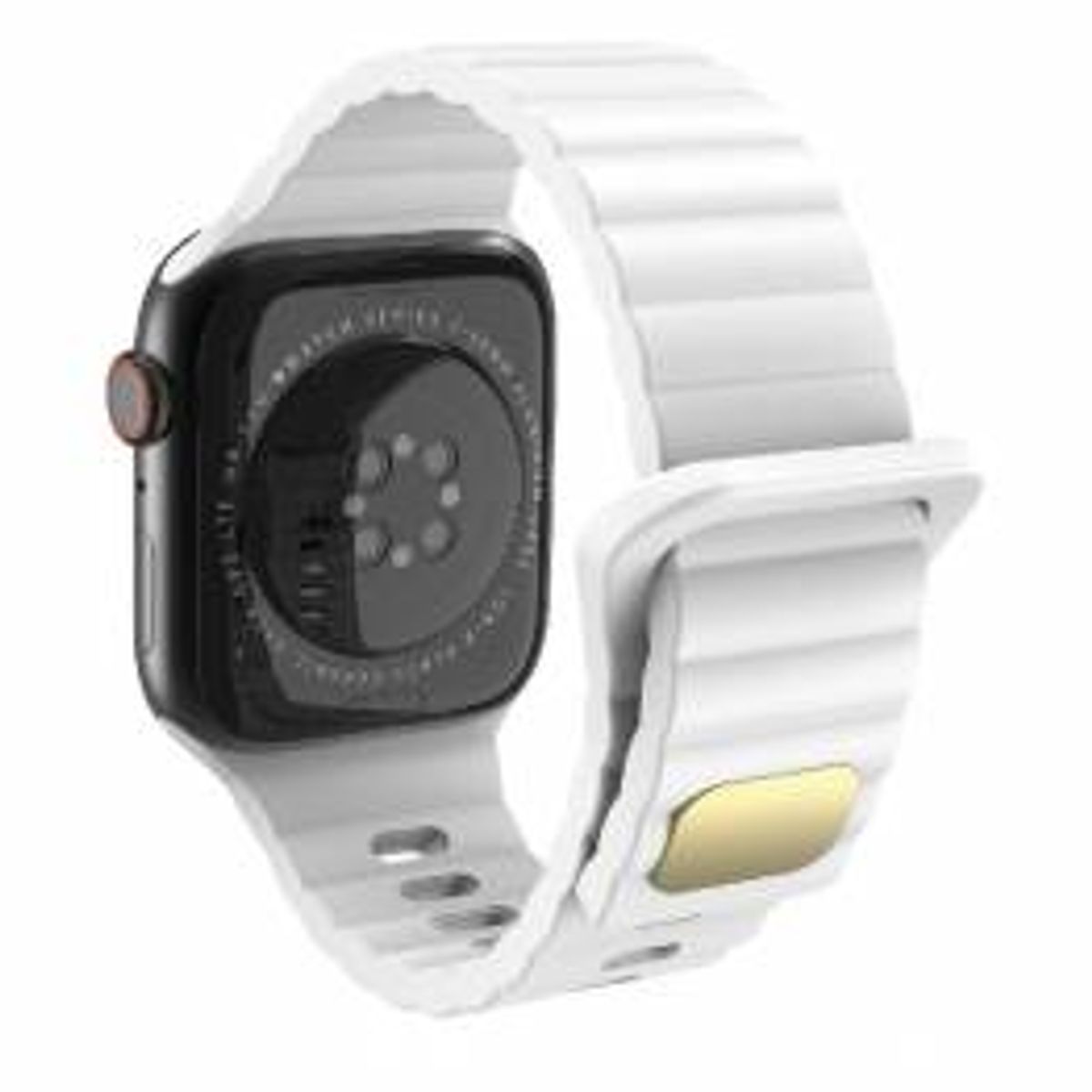 Silikone rem til Apple Watch Ultra samt 44/45/46/49mm - Hvid