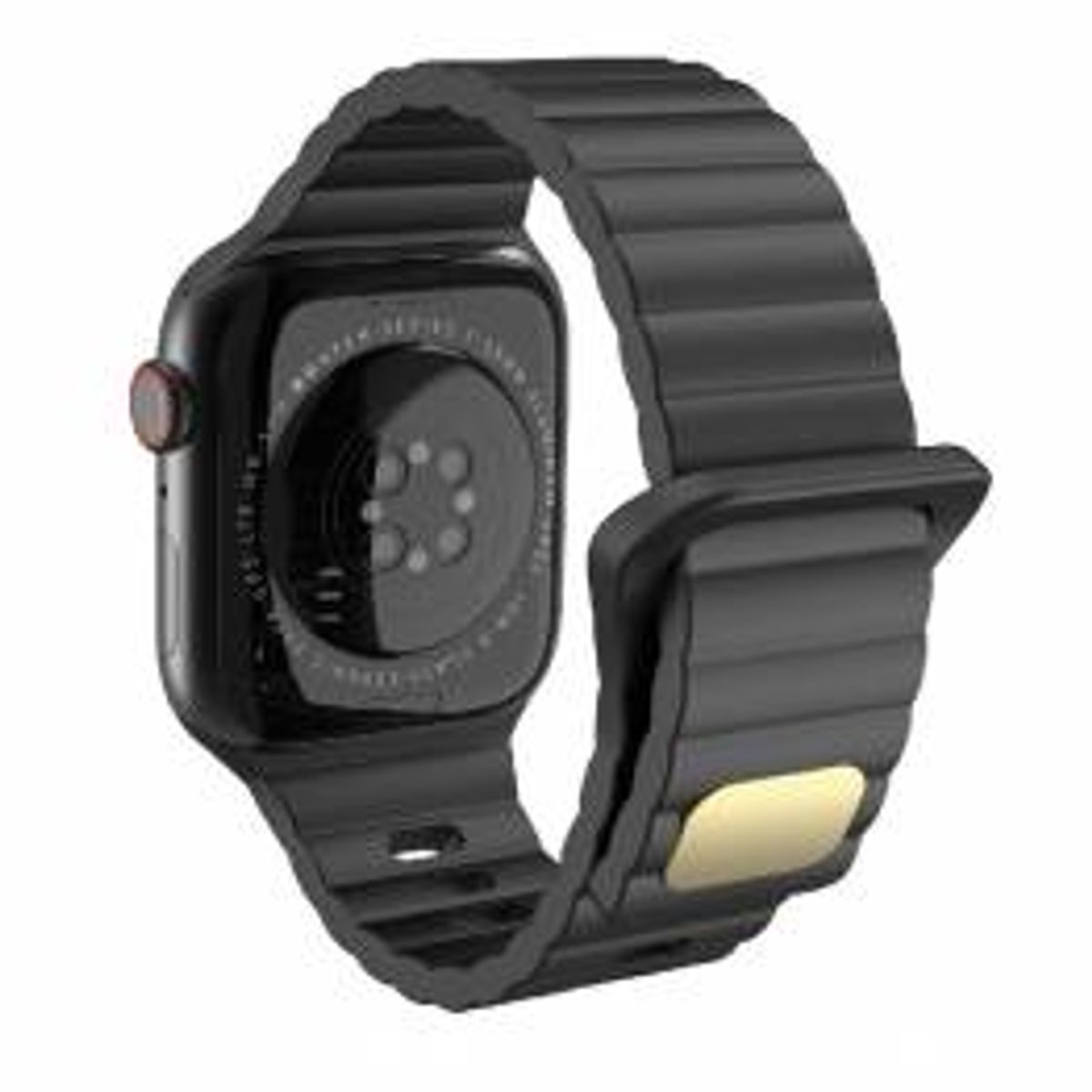 Silikone rem til Apple Watch 38/40/41/42mm - Sort